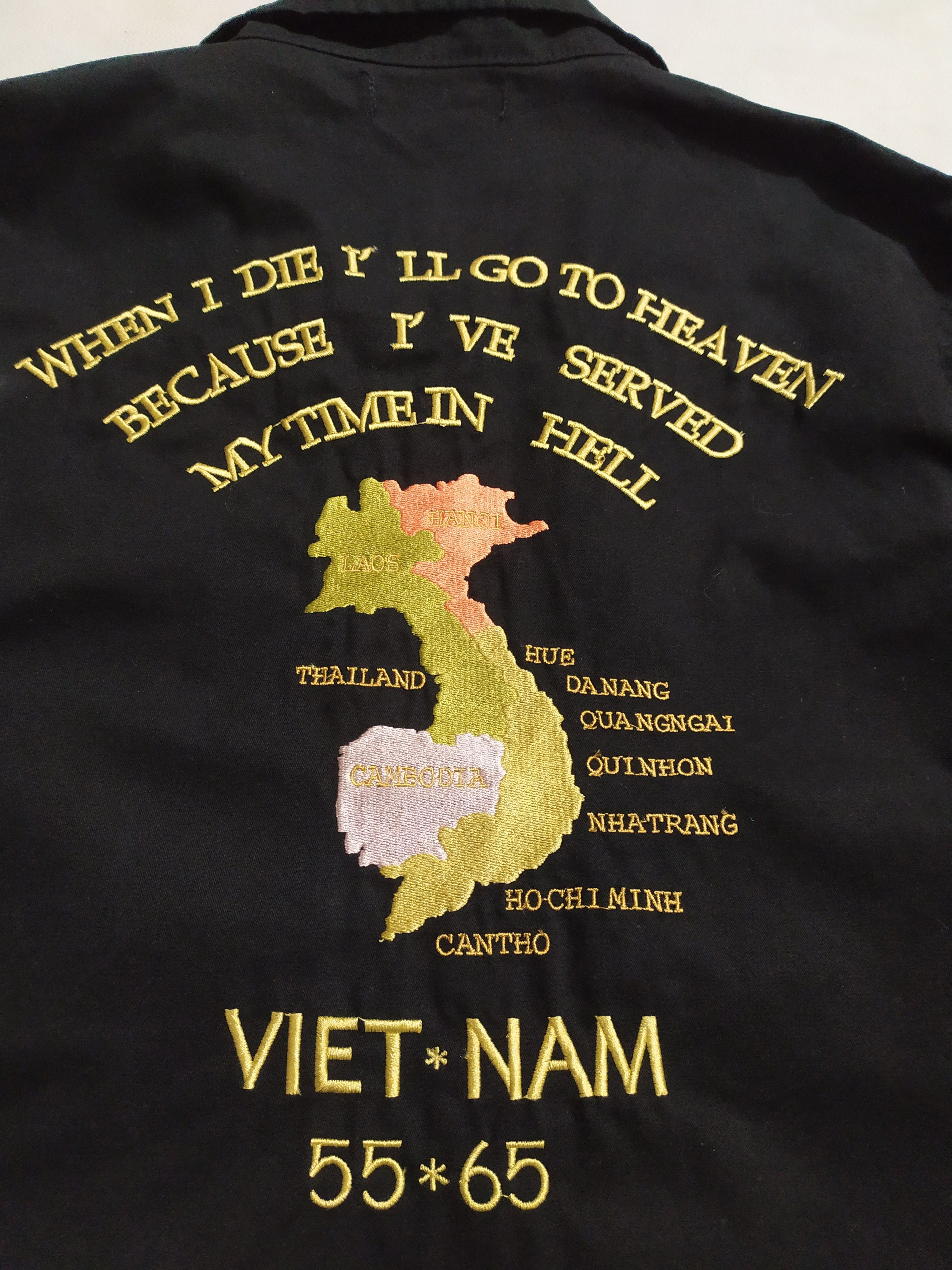 Kill City 🔥Kill City Vietnam War Era Quotes Souvenir Sukajan Jacket Size US M / EU 48-50 / 2 - 1 Thumbnail