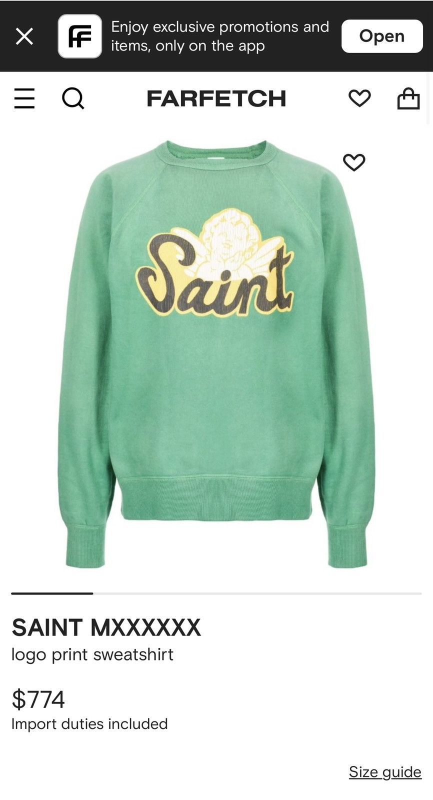 Saint Michael SAINT MXXXXXX logo print sweatshirt Size US L / EU 52-54 / 3 - 9 Thumbnail
