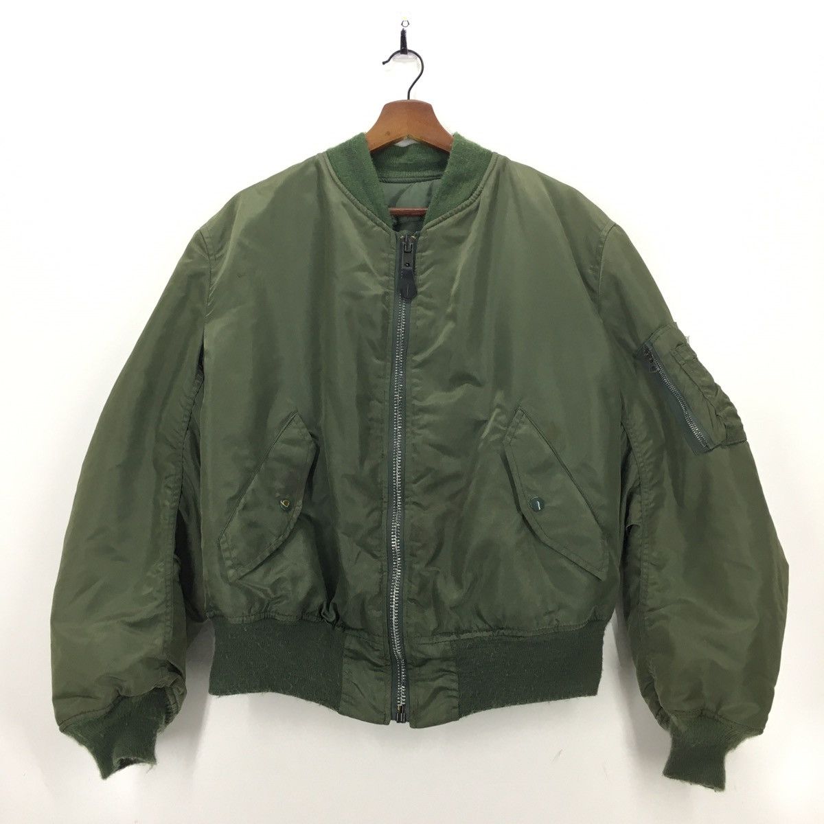 Alpha Industries Vintage Ma-1 Alpha Industries Flight Bomber Jacket Size US M / EU 48-50 / 2 - 1 Thumbnail