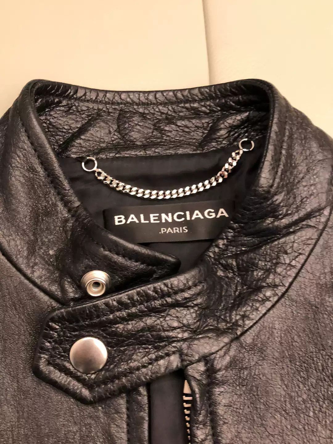 Balenciaga Balenciaga Ring Zip Leather JKT Size US L / EU 52-54 / 3 - 2 Thumbnail