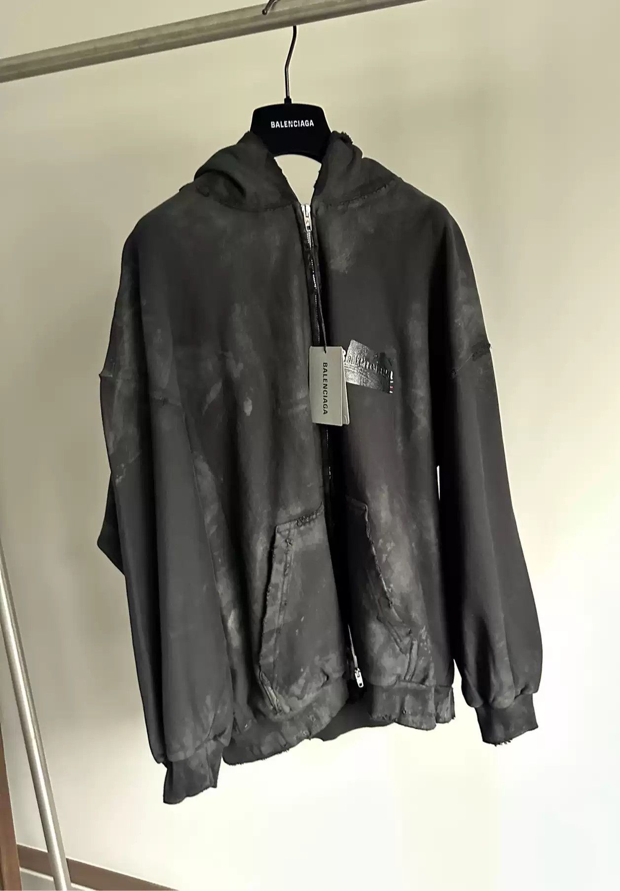 Balenciaga Balenciaga Cola Worn-made Hoodie Size US M / EU 48-50 / 2 - 1 Thumbnail
