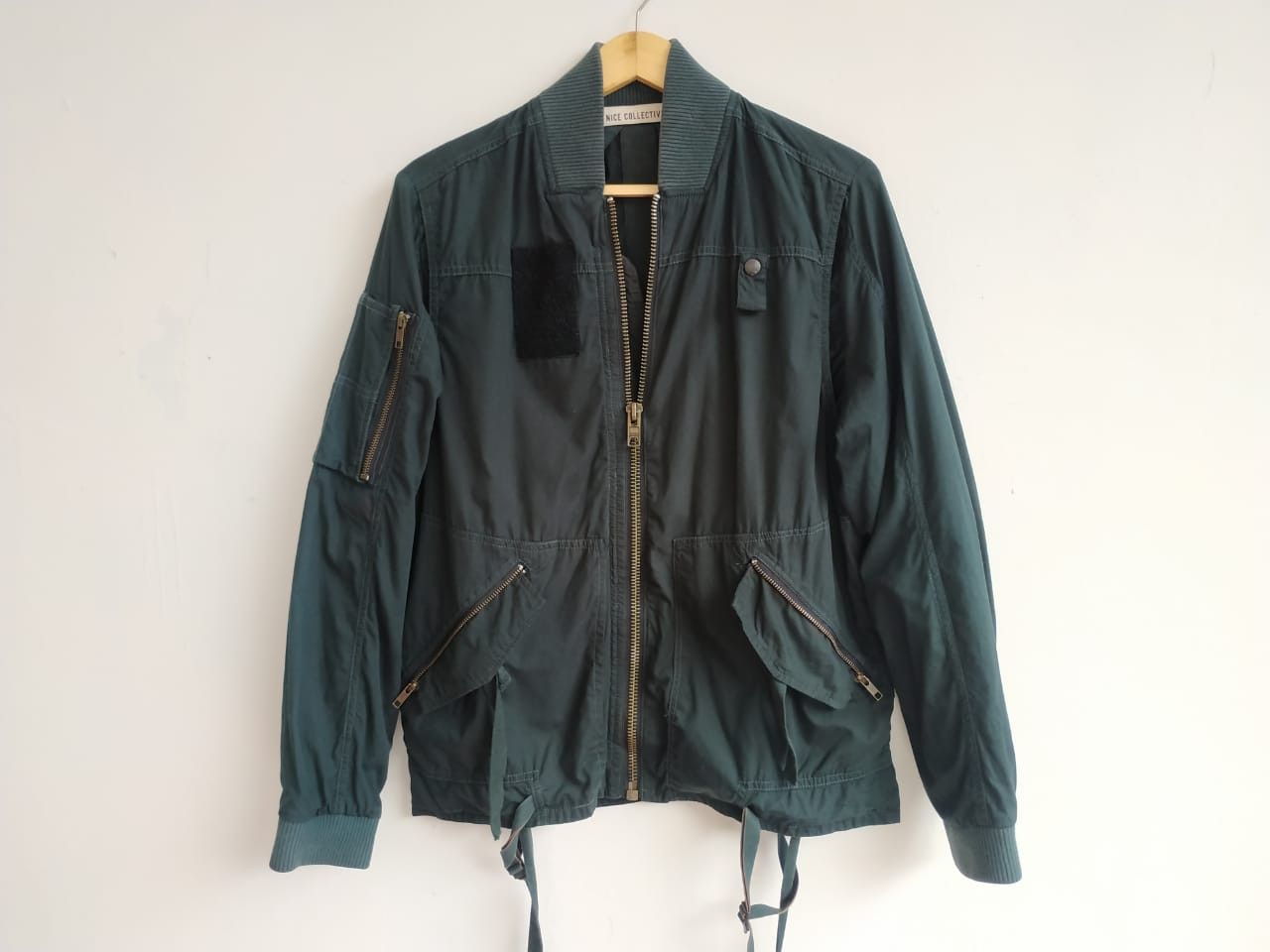 image of N I C E Collective N.i.c.e. Collective Bondage Jacket in Army Green, Men's (Size Small)