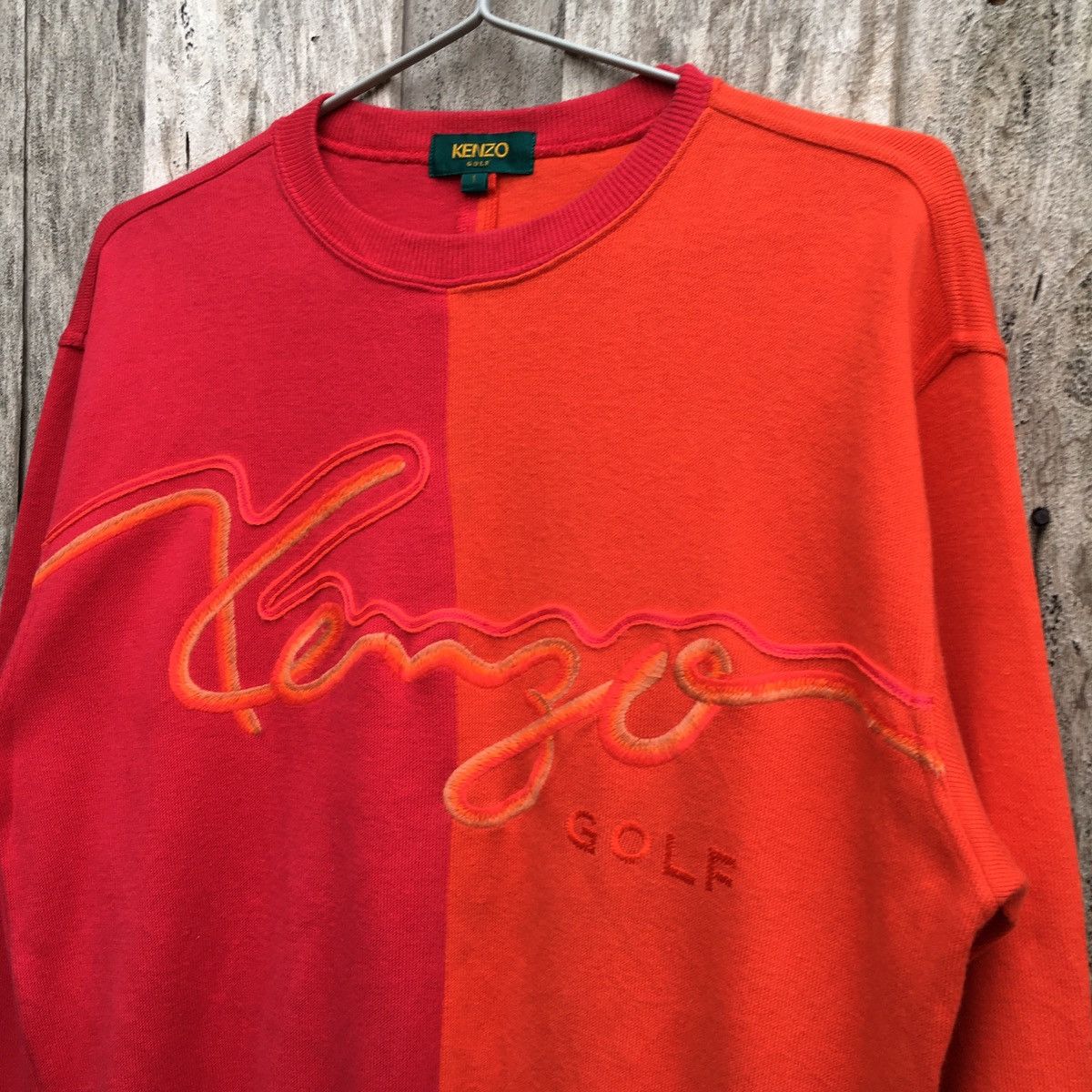 Designer × Kenzo × Vintage Vintage Kenzo Golf Crewneck Sweatshirt Big Logo Size US M / EU 48-50 / 2 - 3 Thumbnail