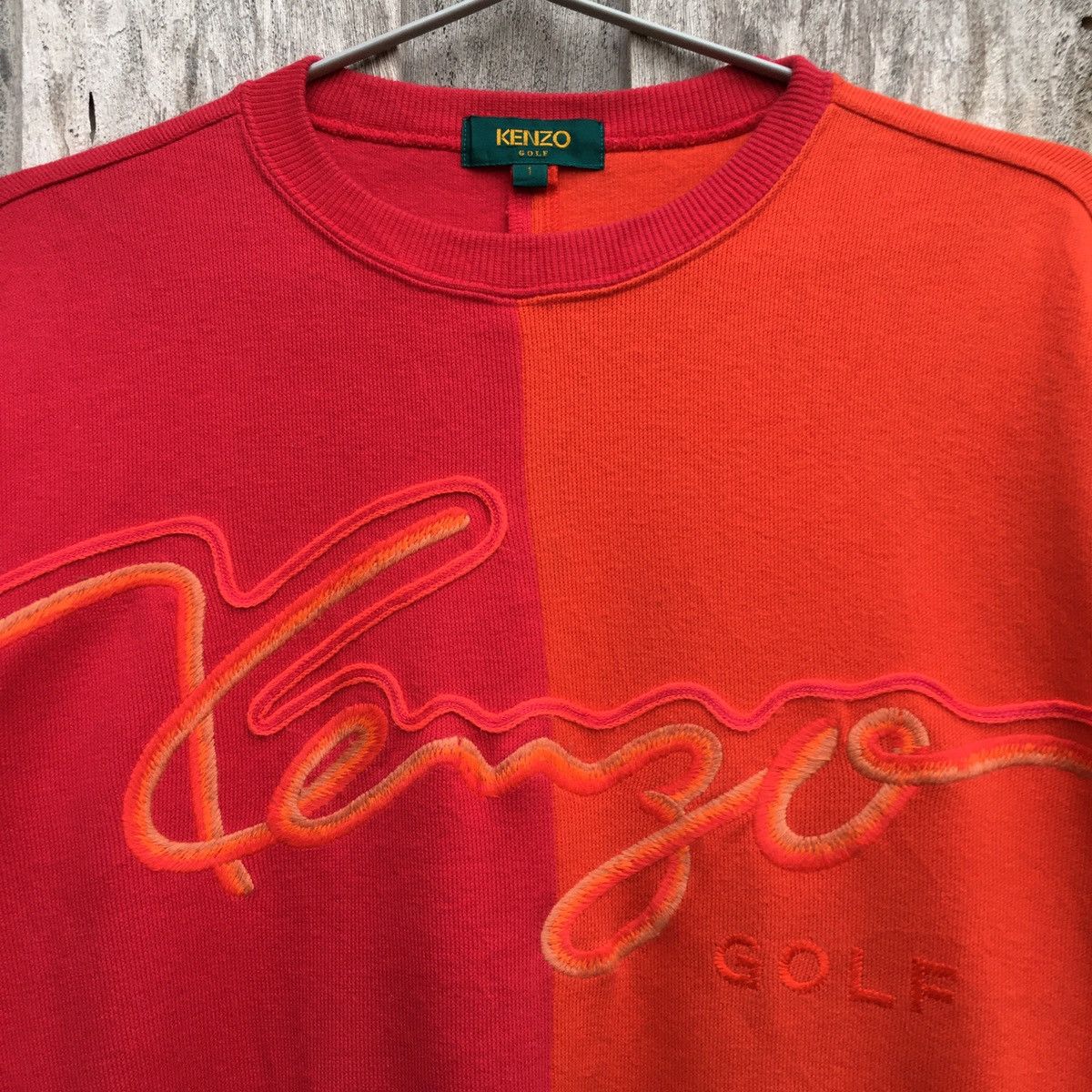 Designer × Kenzo × Vintage Vintage Kenzo Golf Crewneck Sweatshirt Big Logo Size US M / EU 48-50 / 2 - 2 Thumbnail