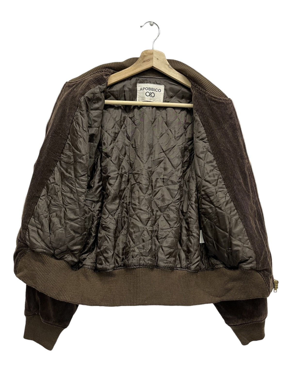 Tribal Streetwear 🔥90’s APOBBICO Tribal Corduroy Quilted Lined Cropped Jacket Size M / US 6-8 / IT 42-44 - 4 Thumbnail