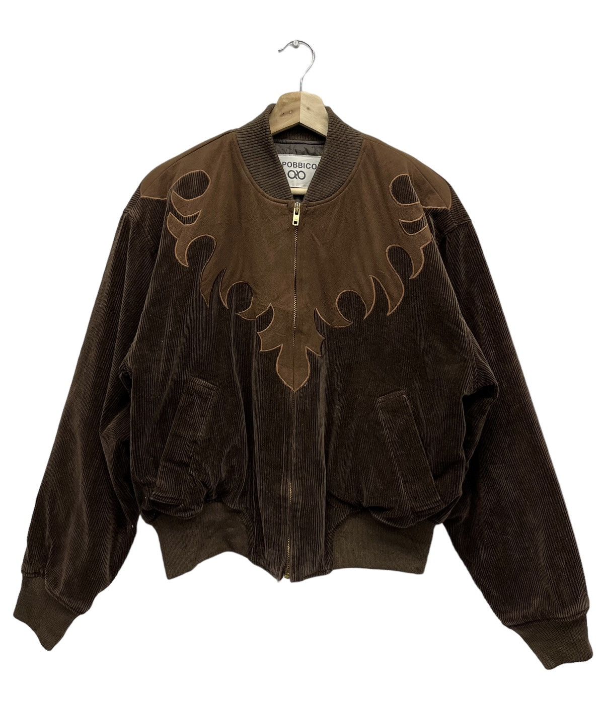 Tribal Streetwear 🔥90’s APOBBICO Tribal Corduroy Quilted Lined Cropped Jacket Size M / US 6-8 / IT 42-44 - 1 Thumbnail