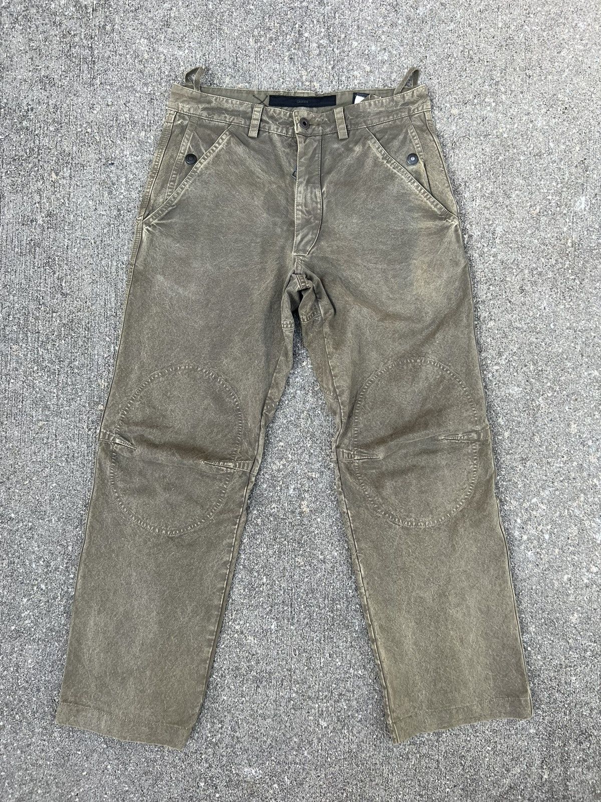 Griffin Vintage Griffin Made in Italy Waxed Tactical Trouser Pant Size US 30 / EU 46 - 1 Thumbnail