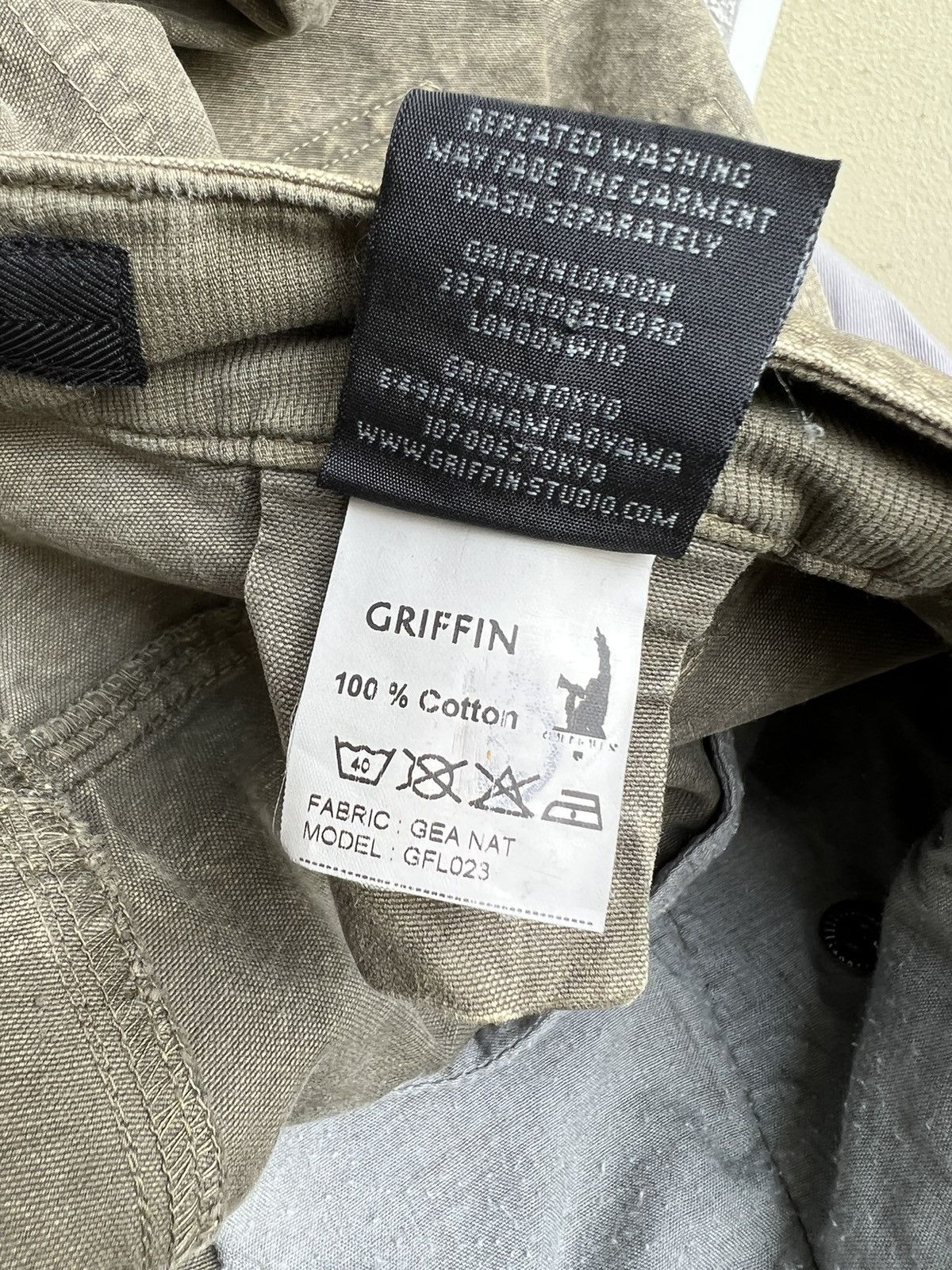 Griffin Vintage Griffin Made in Italy Waxed Tactical Trouser Pant Size US 30 / EU 46 - 23 Thumbnail
