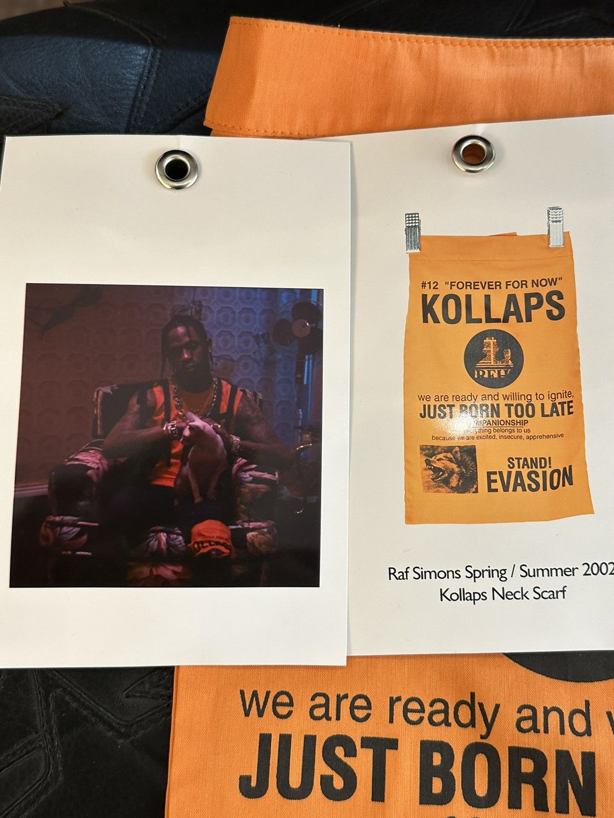 Raf Simons Raf Simons 02 Kollaps Scarf OWNED & Worn TRAVIS SCOTT Size ONE SIZE - 5 Thumbnail