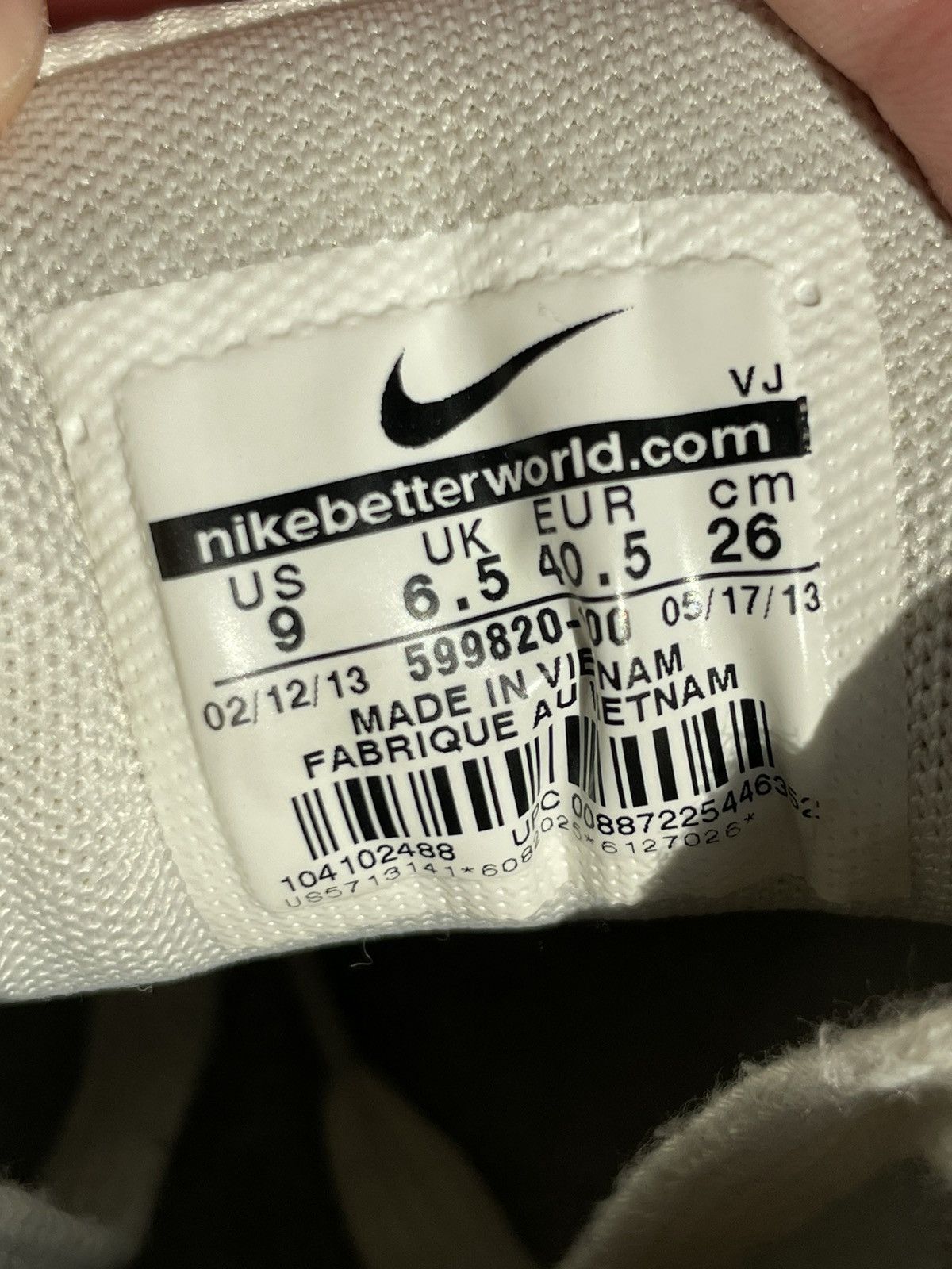 Nike 2013 Nike Air Max 1 “Pigeon” Size US 7.5 / EU 40-41 - 10 Thumbnail