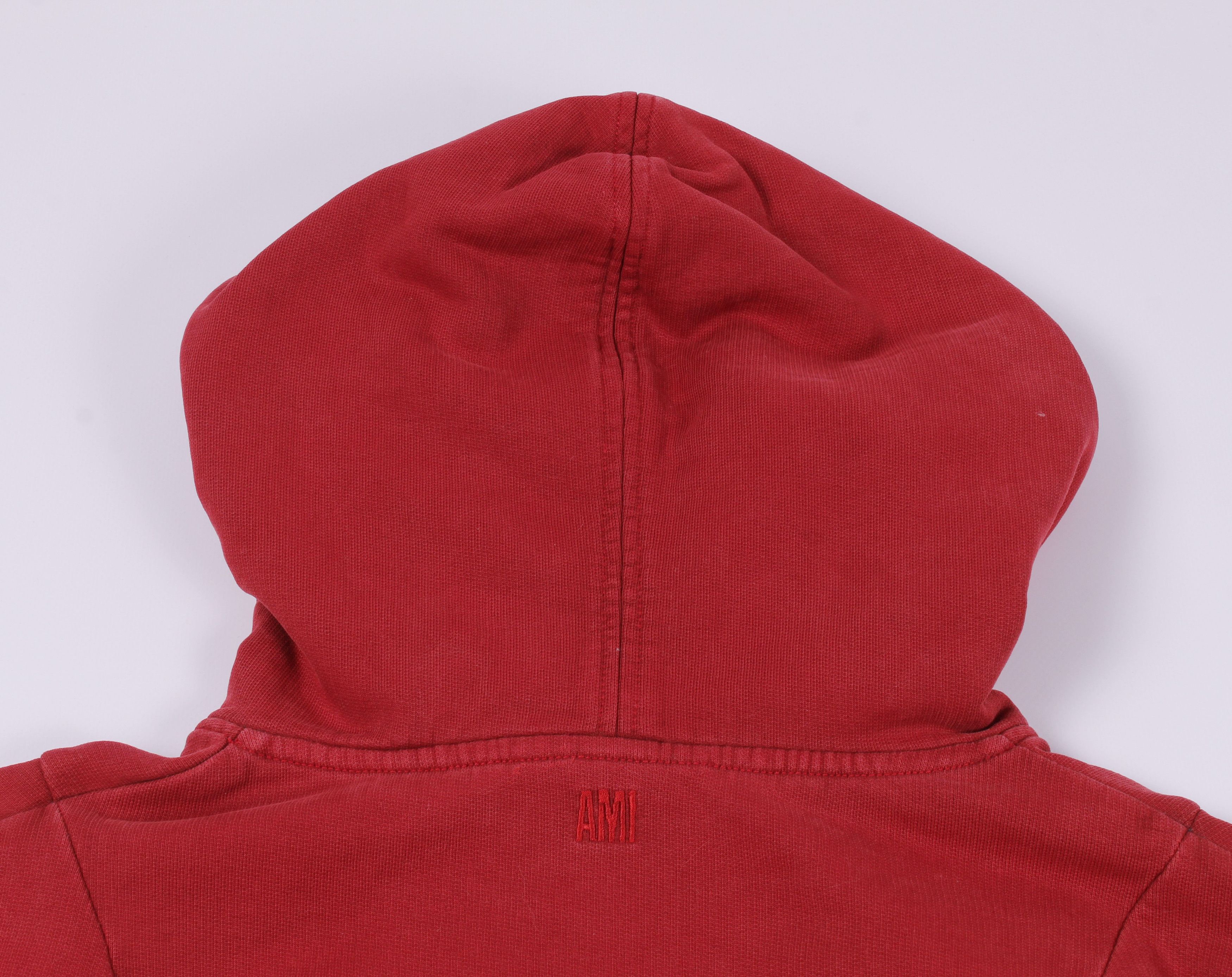 AMI Alexandre Mattiussi AMI Distressed Hoodie Size US S / EU 44-46 / 1 - 10 Thumbnail
