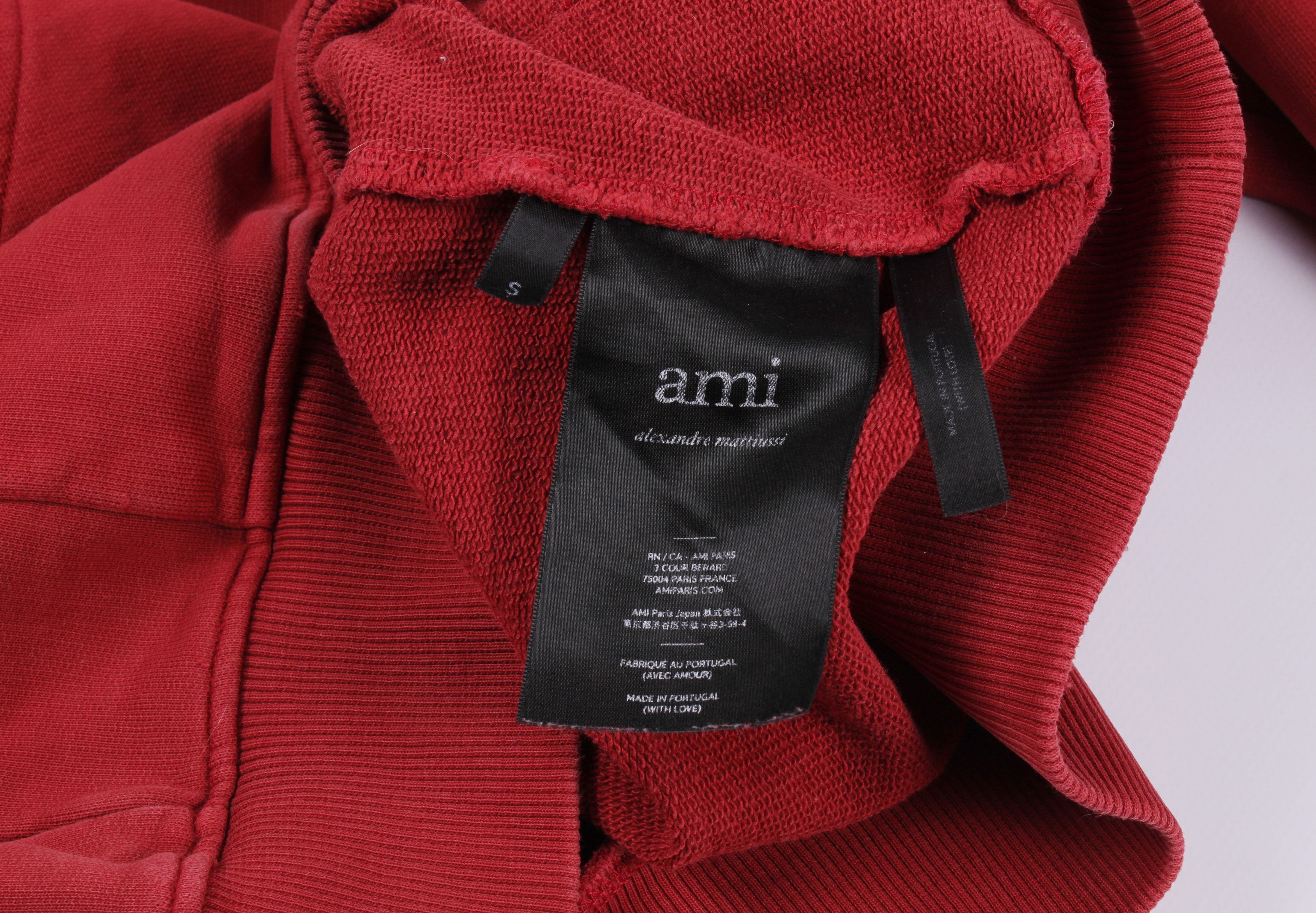 AMI Alexandre Mattiussi AMI Distressed Hoodie Size US S / EU 44-46 / 1 - 8 Thumbnail