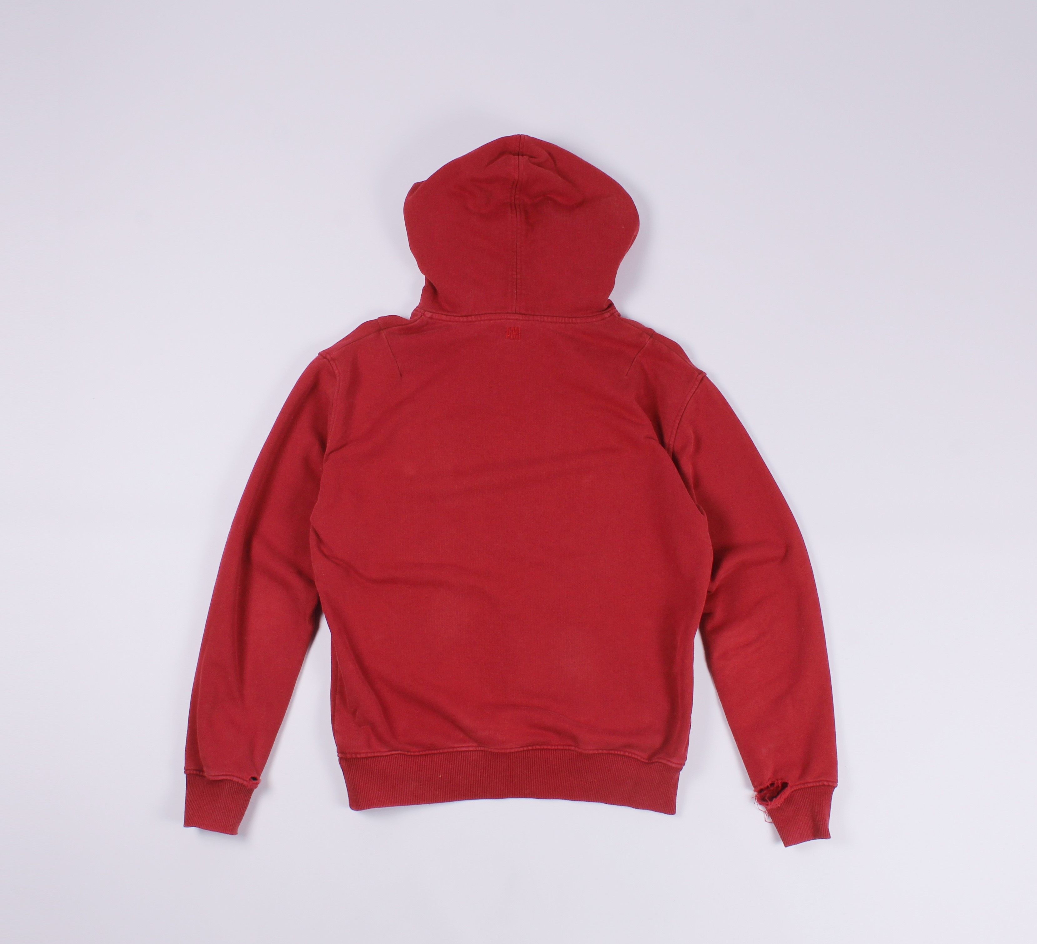 AMI Alexandre Mattiussi AMI Distressed Hoodie Size US S / EU 44-46 / 1 - 12 Thumbnail