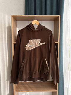 brown nike jumper vintage