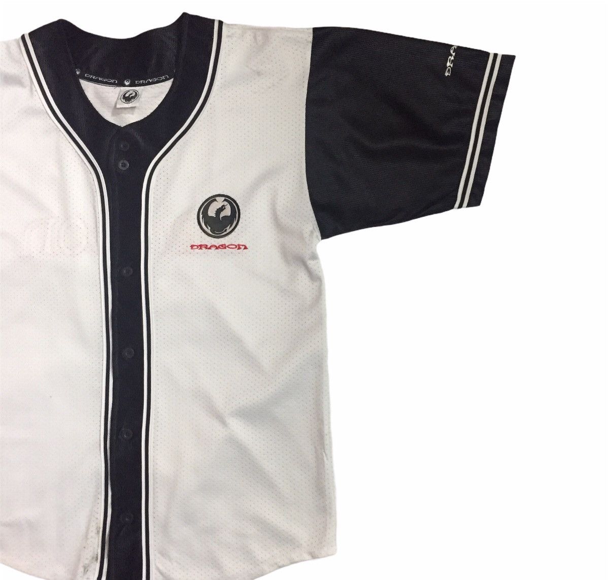 Santa Cruz Skateboards VINTAGE 90s DRAGON SKATEBOARDS BIG LOGO BASEBALL JERSEY Size US L / EU 52-54 / 3 - 3 Thumbnail