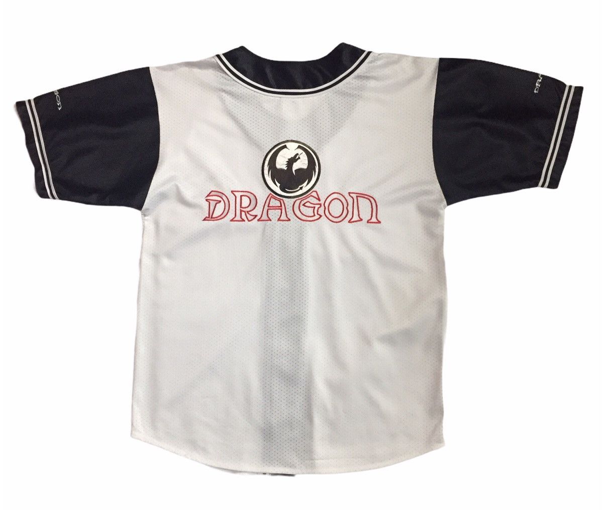 Santa Cruz Skateboards VINTAGE 90s DRAGON SKATEBOARDS BIG LOGO BASEBALL JERSEY Size US L / EU 52-54 / 3 - 7 Thumbnail