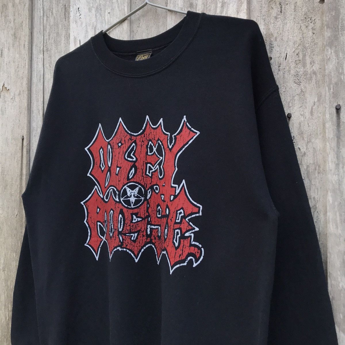 Obey × Vintage Vintage Obey Posse Spell Out Crewneck Sweatshirt Big Logo Size US M / EU 48-50 / 2 - 3 Thumbnail