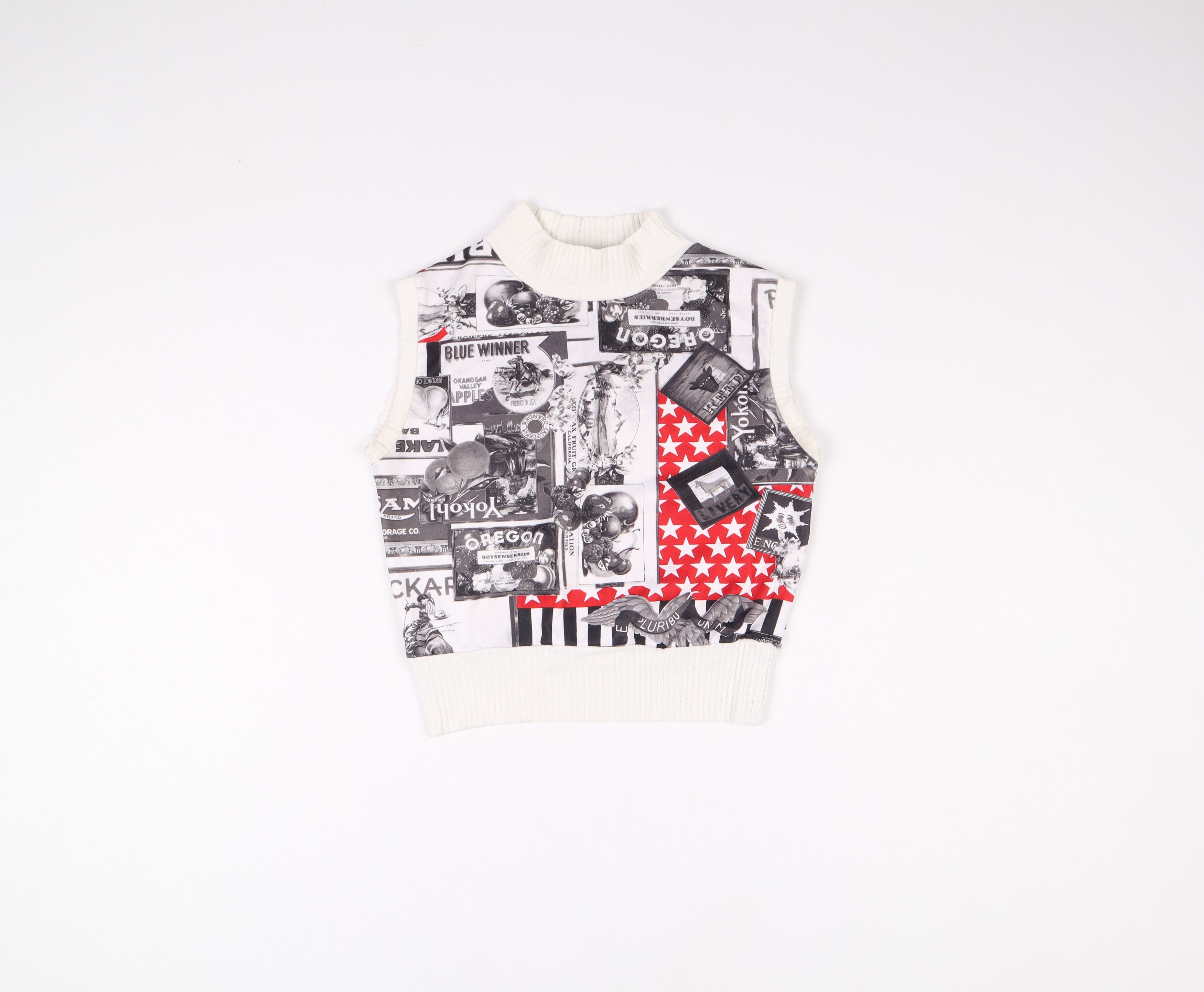 Vintage Vintage Good Mode Gazette Print Y2K Top Galliano style Size S / US 4 / IT 40 - 3 Thumbnail
