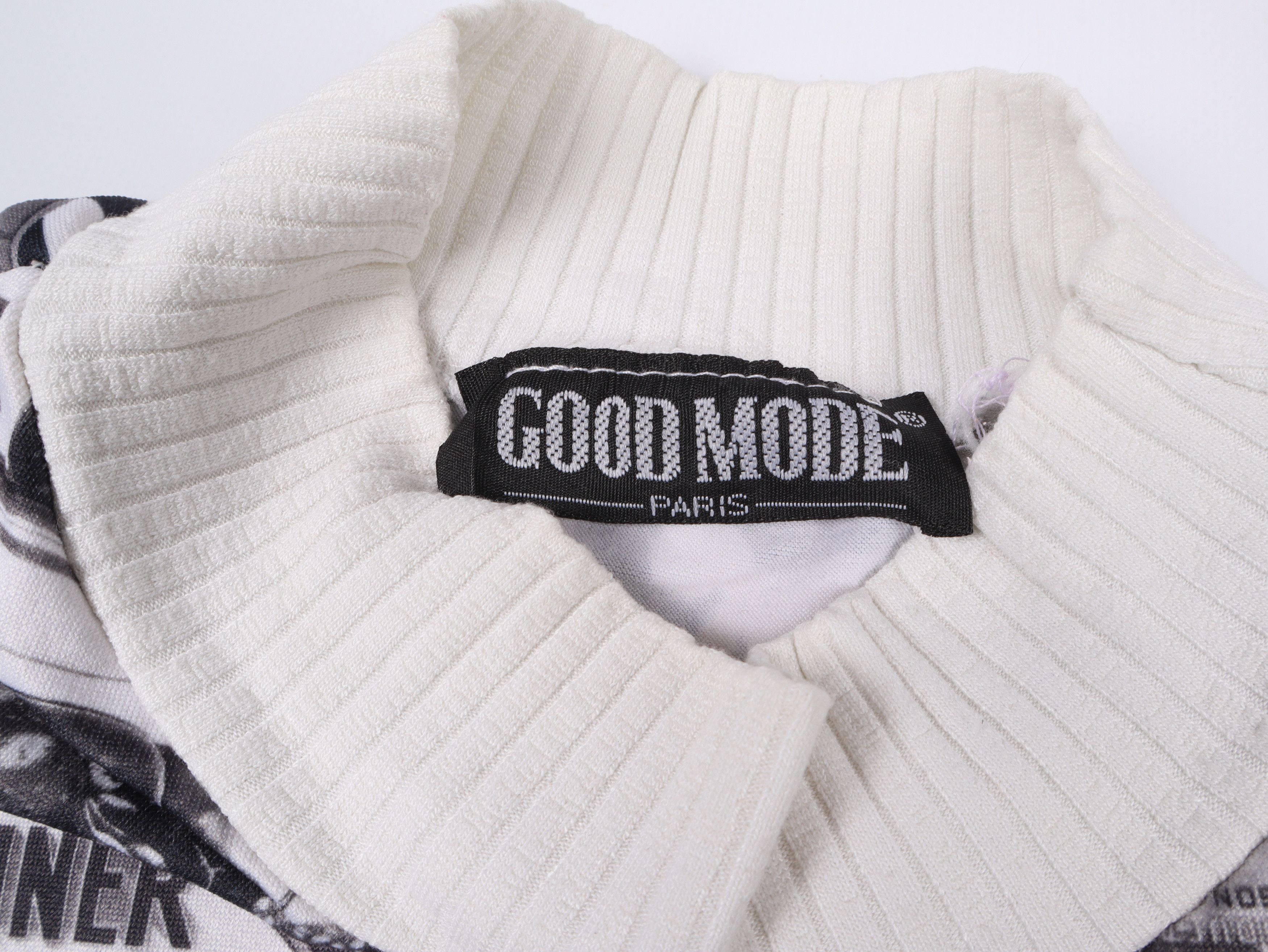 Vintage Vintage Good Mode Gazette Print Y2K Top Galliano style Size S / US 4 / IT 40 - 6 Thumbnail