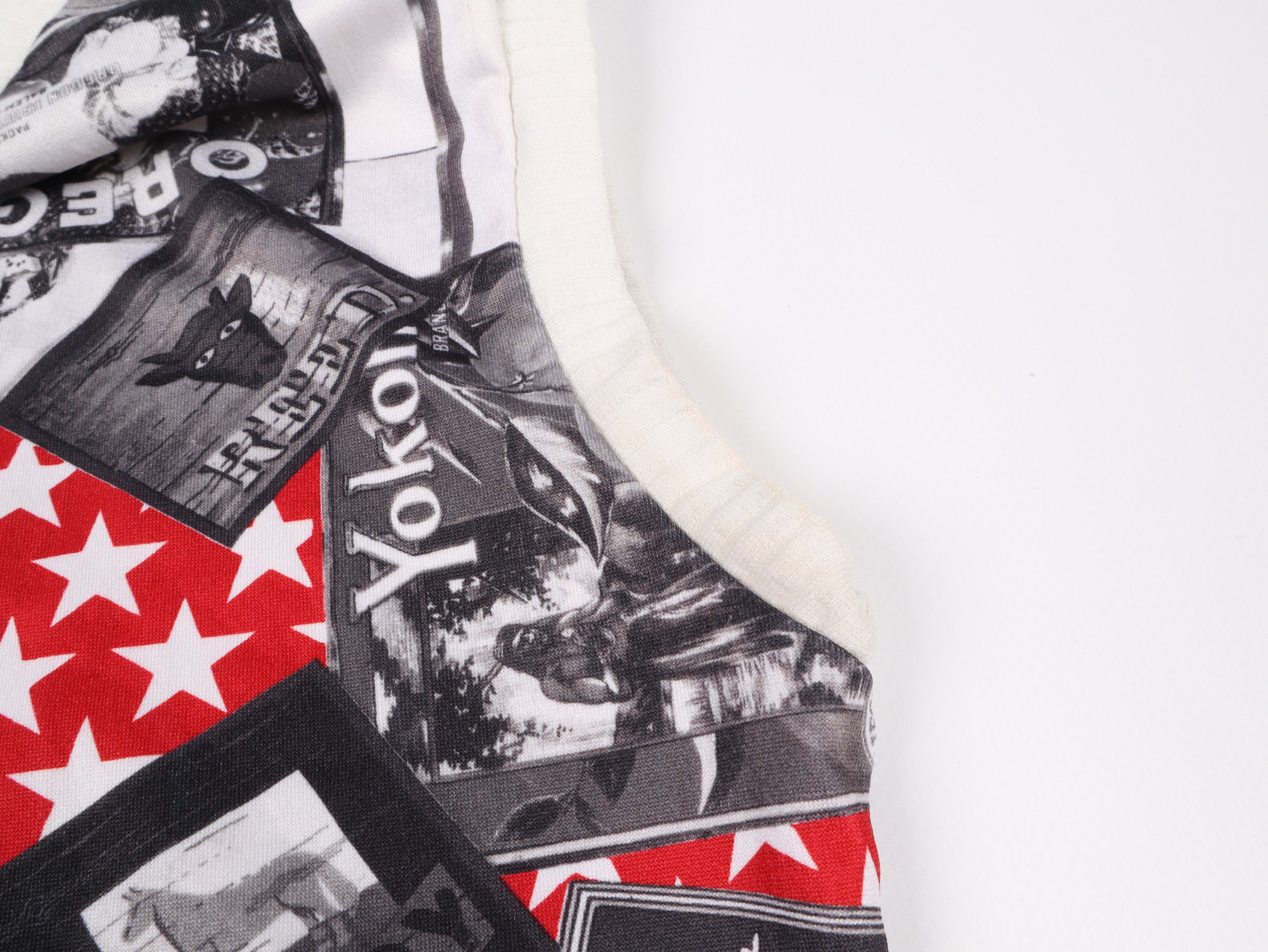 Vintage Vintage Good Mode Gazette Print Y2K Top Galliano style Size S / US 4 / IT 40 - 7 Thumbnail