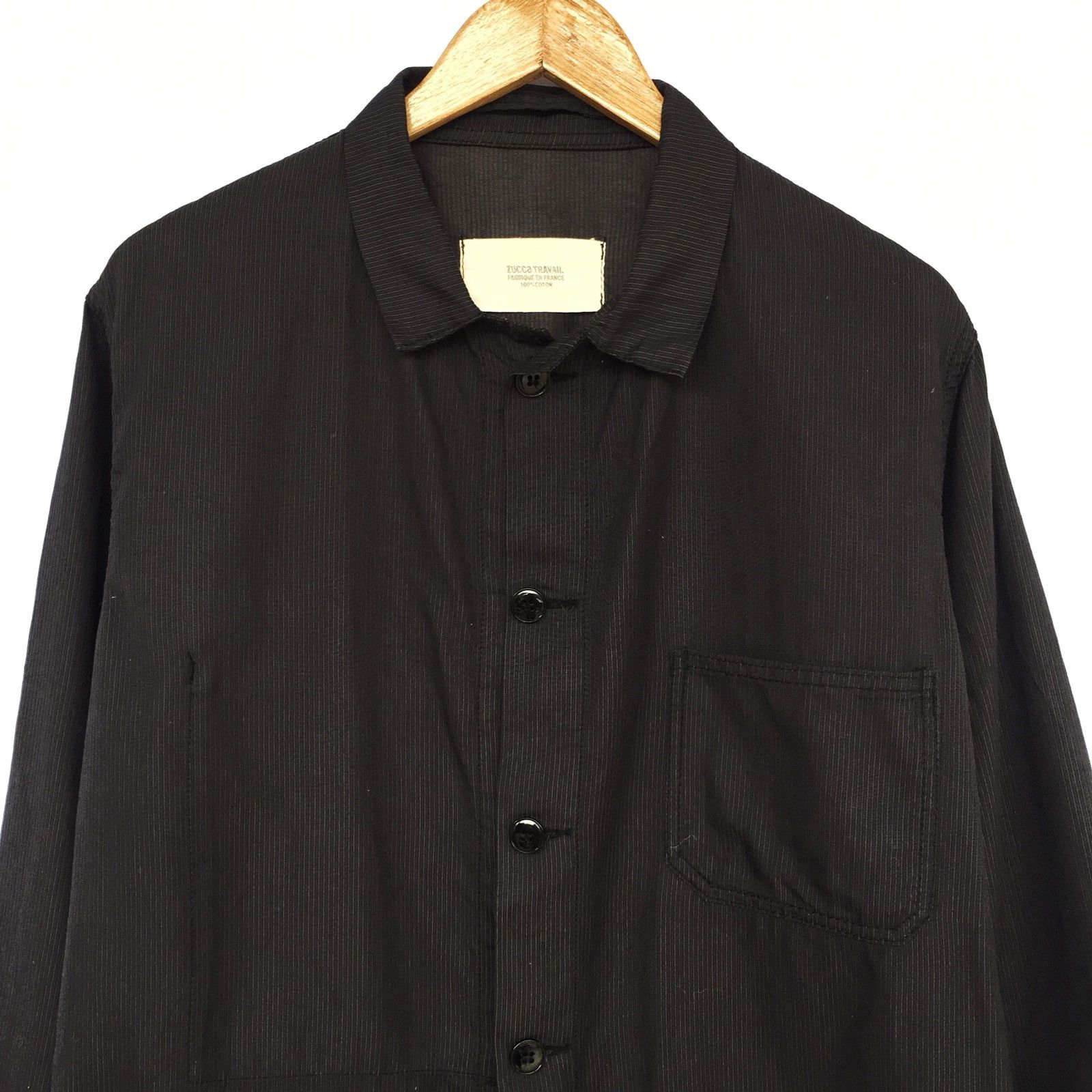 CABANE de ZUCCa Zucca 🇯🇵 Small Hickory Striped Worker Light Jacket Size US M / EU 48-50 / 2 - 2 Thumbnail