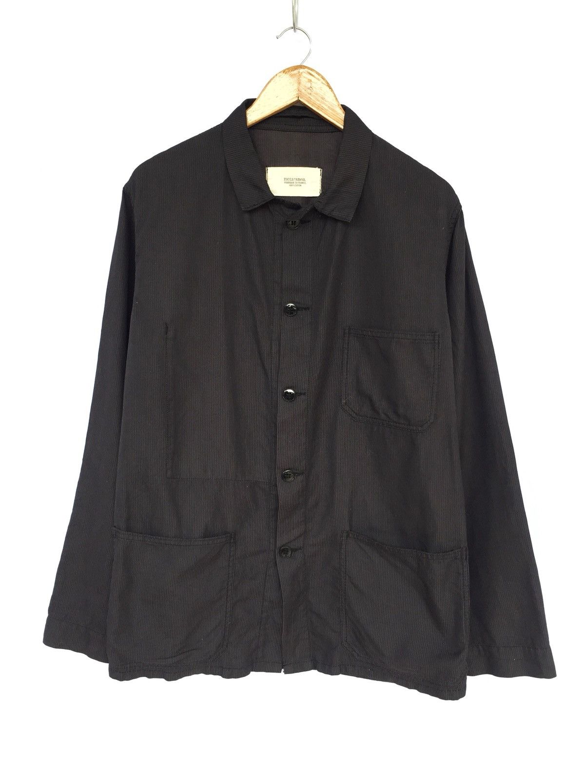 CABANE de ZUCCa Zucca 🇯🇵 Small Hickory Striped Worker Light Jacket Size US M / EU 48-50 / 2 - 1 Thumbnail