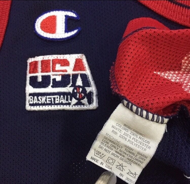Sports Specialties VINTAGE 90s CHAMPION ALL STAR USA DAVID ROBINSON JERSEY Size US L / EU 52-54 / 3 - 8 Thumbnail