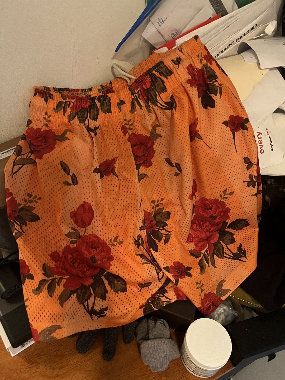 Eric Emanuel Eric Emanuel Orange Floral Rose Size US 30 / EU 46 - 2 Thumbnail