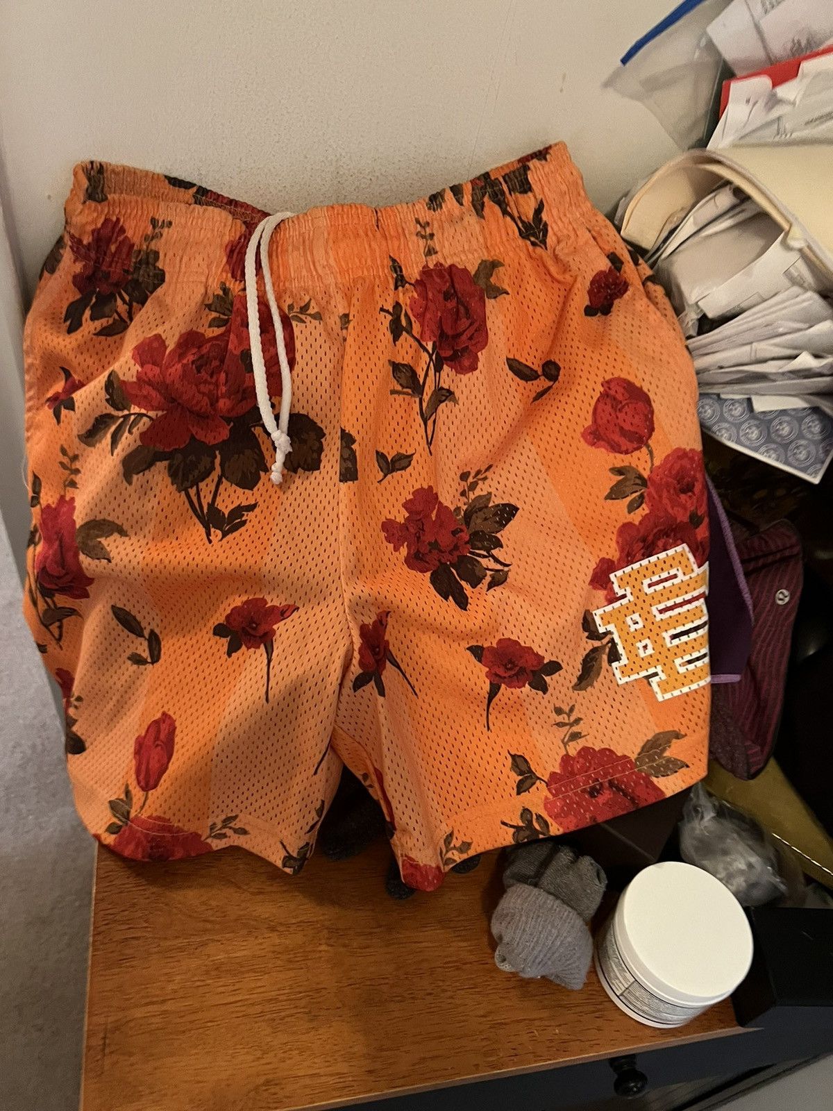 Eric Emanuel Eric Emanuel Orange Floral Rose Size US 30 / EU 46 - 1 Thumbnail