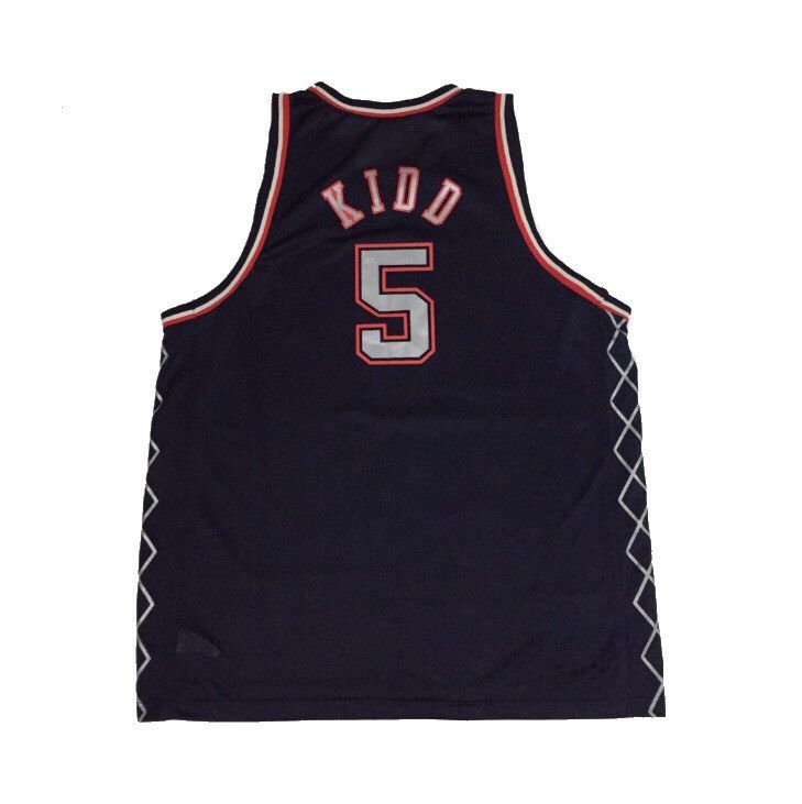 Champion VINTAGE 90s CHAMPION JASON KIDD NETS TEAM NBA JERSEY Size US XXL / EU 58 / 5 - 7 Thumbnail