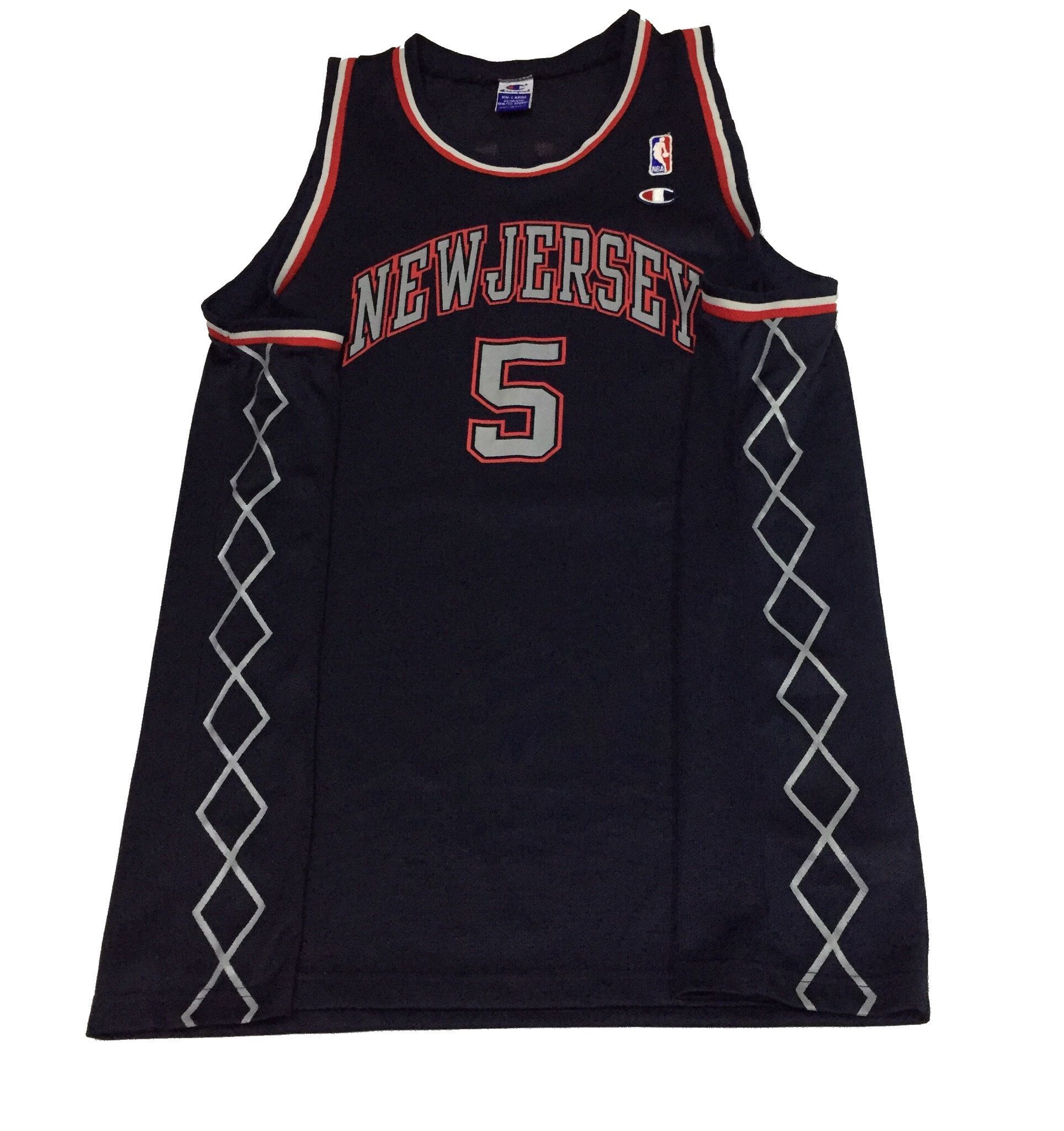 Champion VINTAGE 90s CHAMPION JASON KIDD NETS TEAM NBA JERSEY Size US XXL / EU 58 / 5 - 3 Thumbnail
