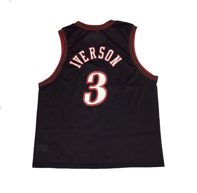 Gear for Sports VINTAGE 90s CHAMPION ALLEN IVERSON 76ERS NBA JERSEY Size US M / EU 48-50 / 2 - 8 Thumbnail