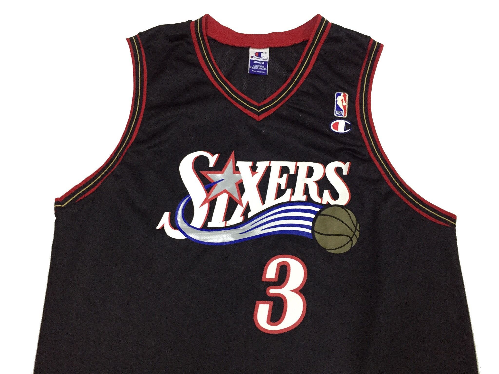 Gear for Sports VINTAGE 90s CHAMPION ALLEN IVERSON 76ERS NBA JERSEY Size US M / EU 48-50 / 2 - 2 Thumbnail