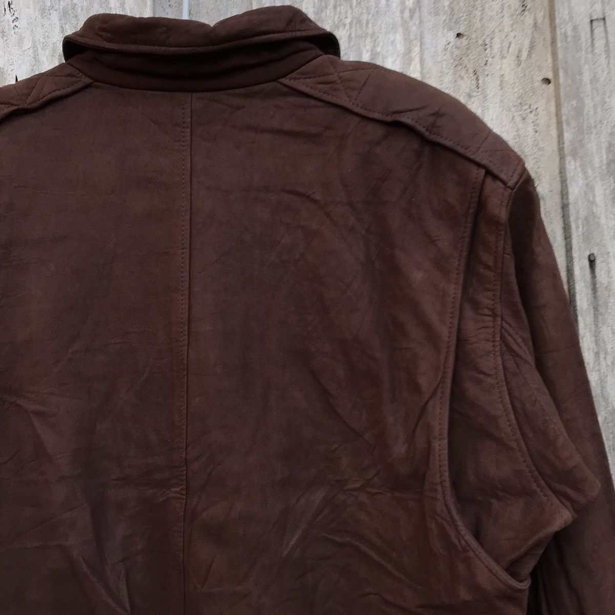 Vintage Vintage Milenti Bomber Leather Jacket Size US L / EU 52-54 / 3 - 12 Thumbnail