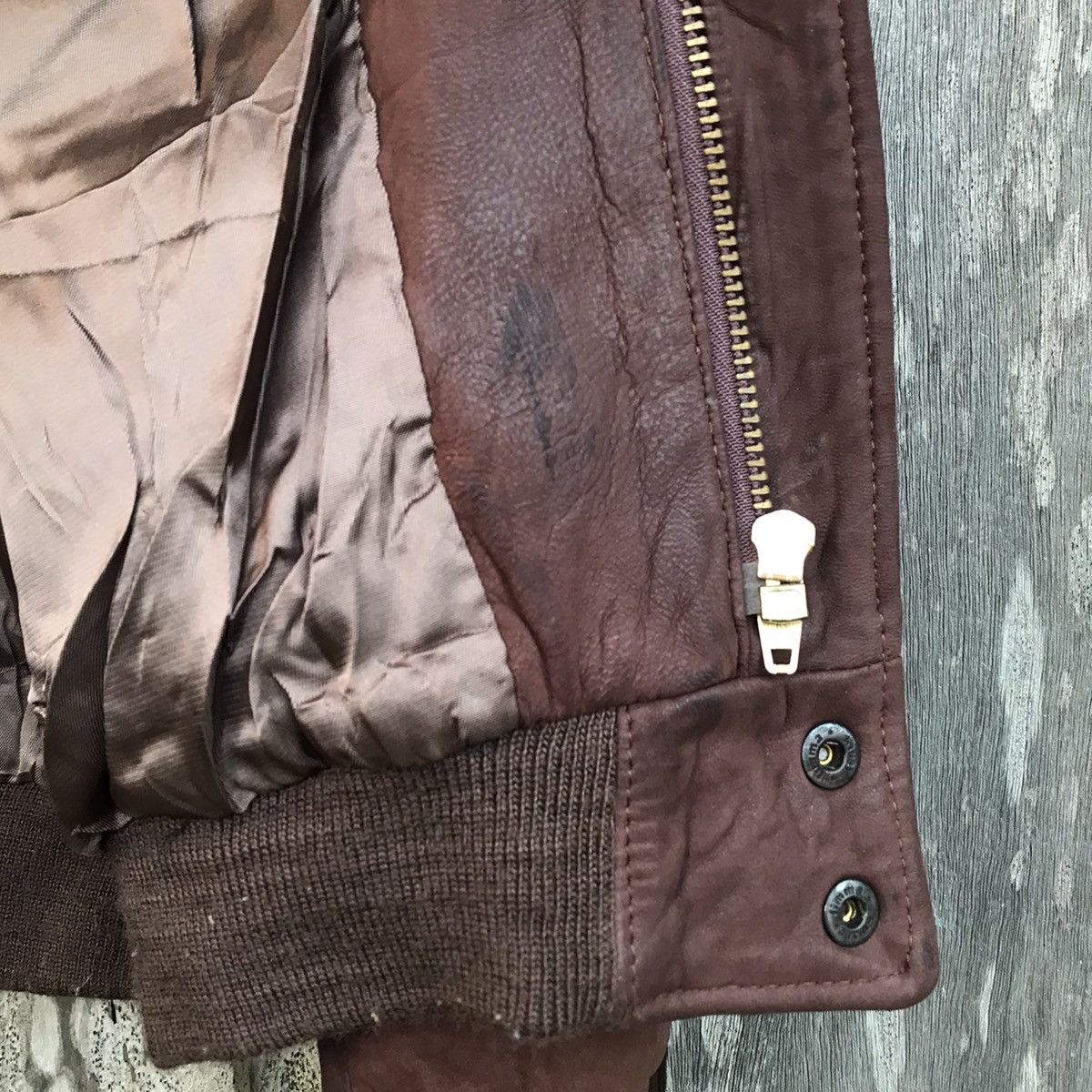 Vintage Vintage Milenti Bomber Leather Jacket Size US L / EU 52-54 / 3 - 11 Thumbnail