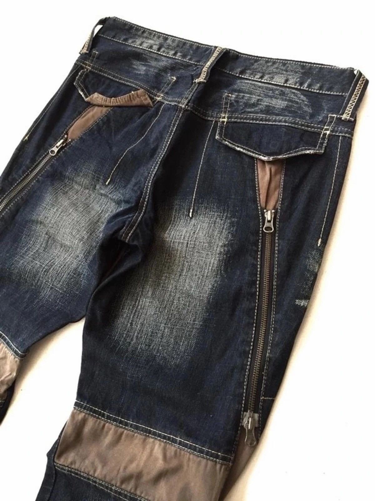 If Six Was Nine 💥 Ppfm Parachute Punk Zipp Denim Size US 31 - 6 Thumbnail