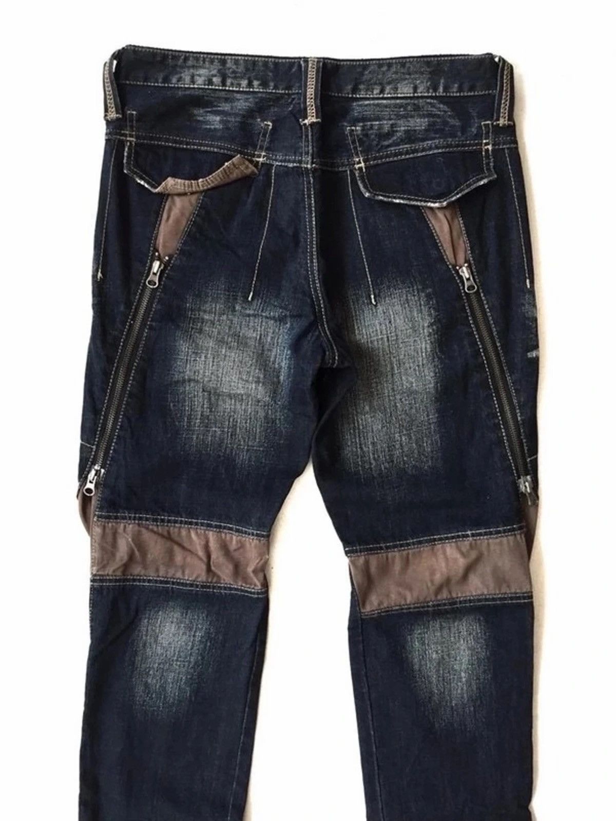 If Six Was Nine 💥 Ppfm Parachute Punk Zipp Denim Size US 31 - 5 Thumbnail