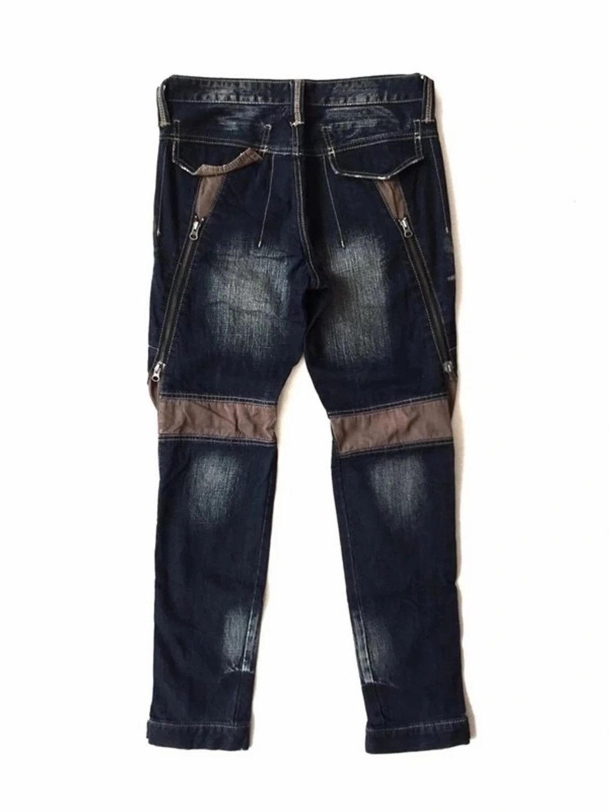If Six Was Nine 💥 Ppfm Parachute Punk Zipp Denim Size US 31 - 3 Thumbnail