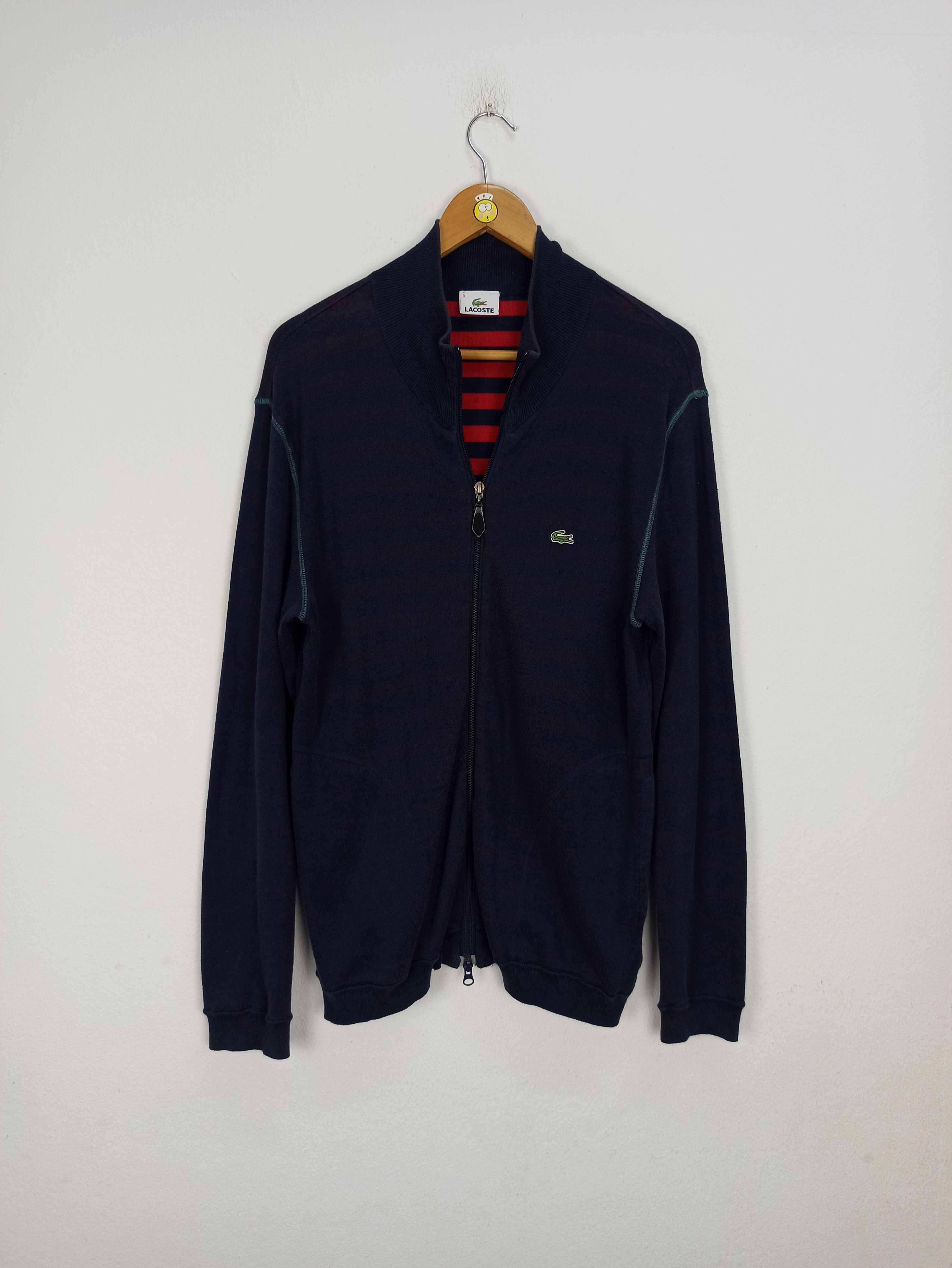 Lacoste 🔥Vintage🔥 Lacoste Sweater Full Zipper Nice Design Size US M / EU 48-50 / 2 - 1 Thumbnail