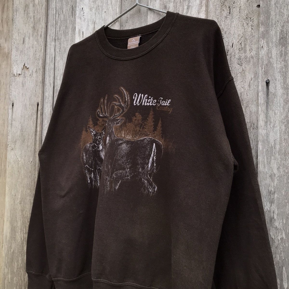 George × Vintage Vintage George White Tail Country Sweatshirt Deer Graphic Size US M / EU 48-50 / 2 - 3 Thumbnail