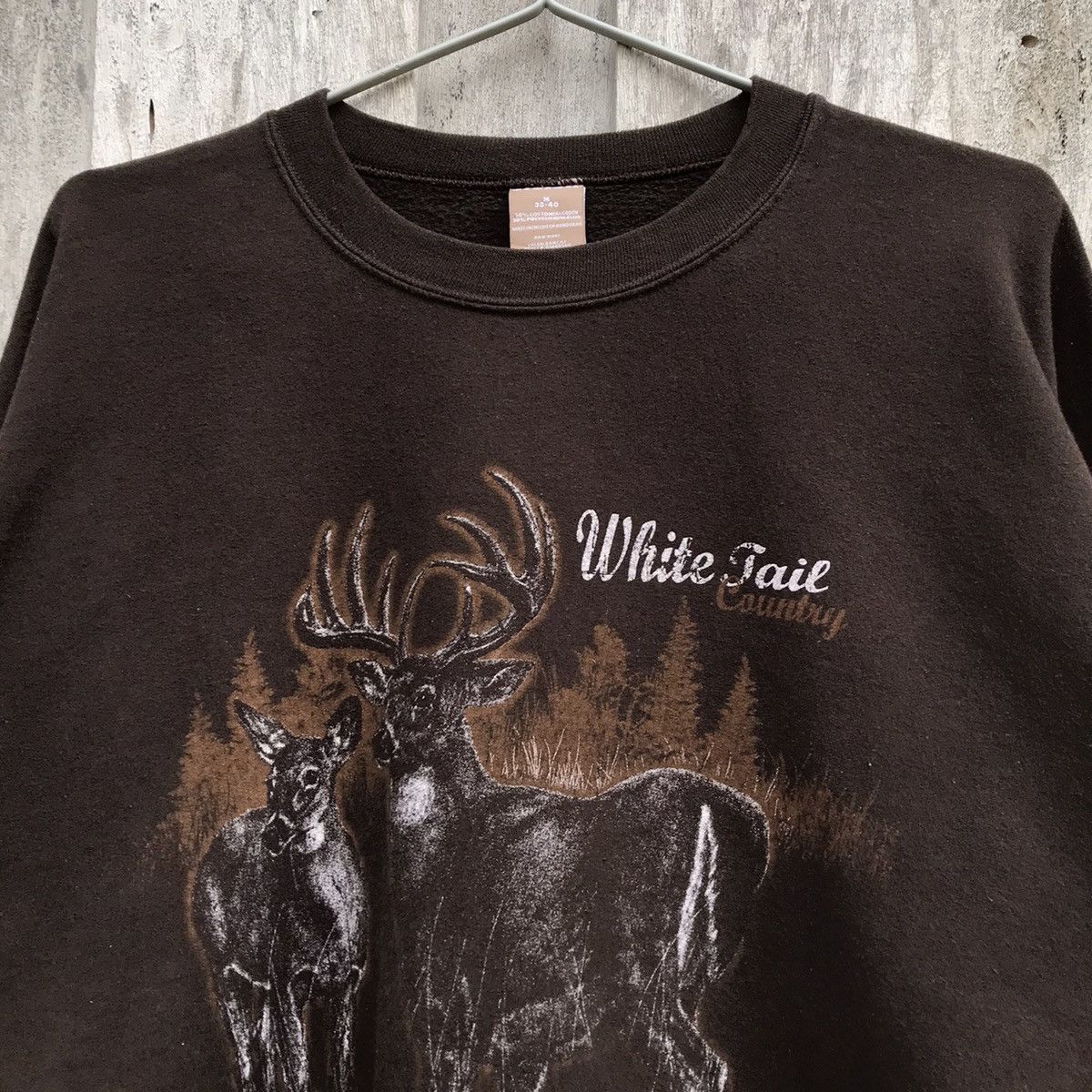 George × Vintage Vintage George White Tail Country Sweatshirt Deer Graphic Size US M / EU 48-50 / 2 - 2 Thumbnail
