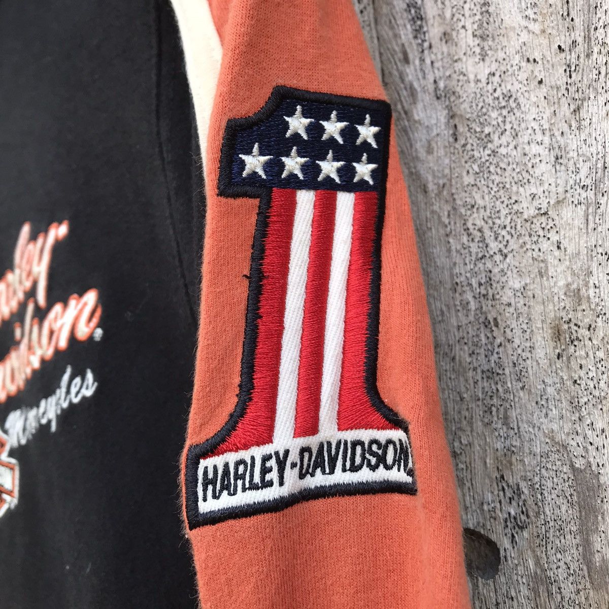 Harley Davidson × Vintage Vintage Harley Davidson Zip Up Sweatshirt Jacket Big Logo Size M / US 6-8 / IT 42-44 - 5 Thumbnail