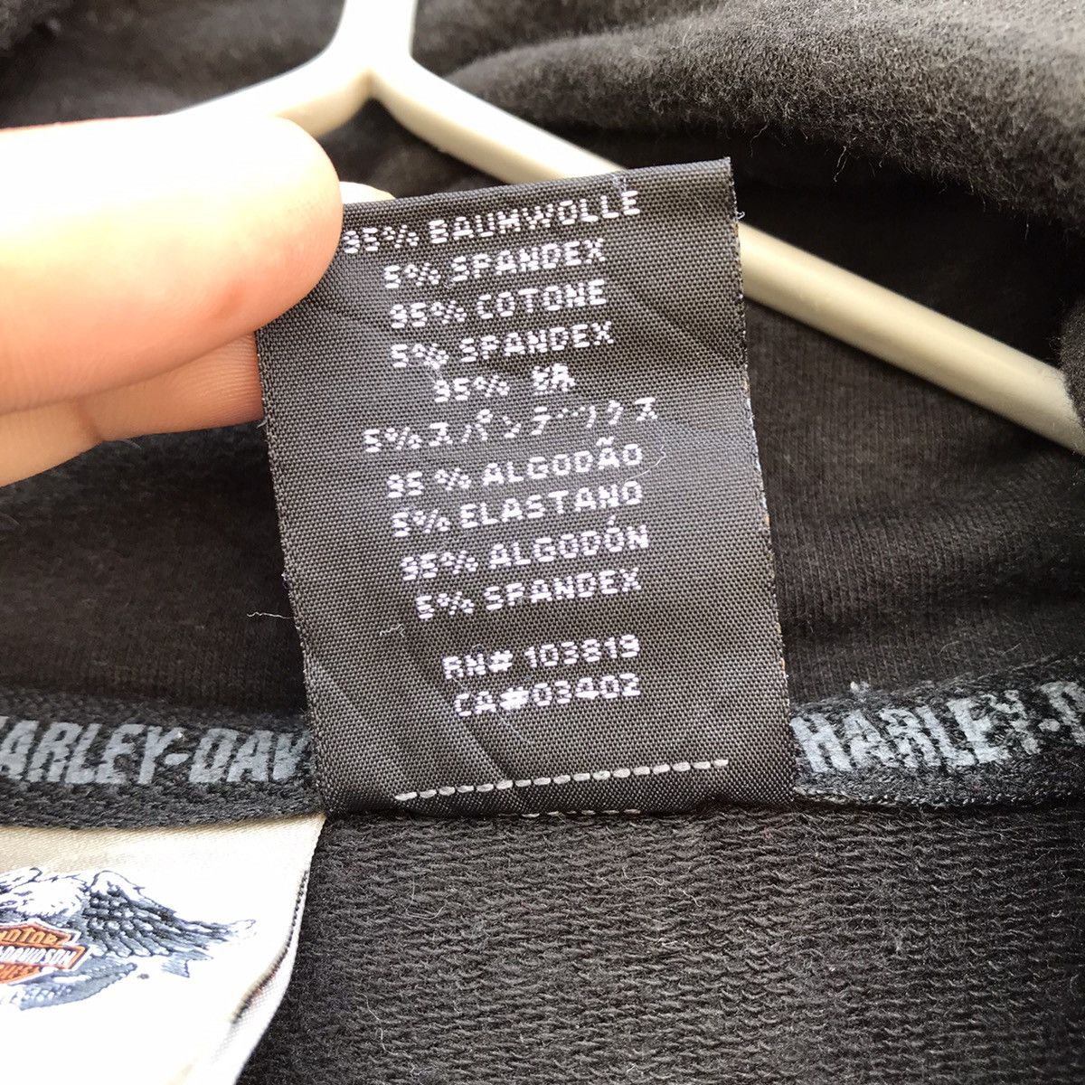 Harley Davidson × Vintage Vintage Harley Davidson Zip Up Sweatshirt Jacket Big Logo Size M / US 6-8 / IT 42-44 - 9 Thumbnail