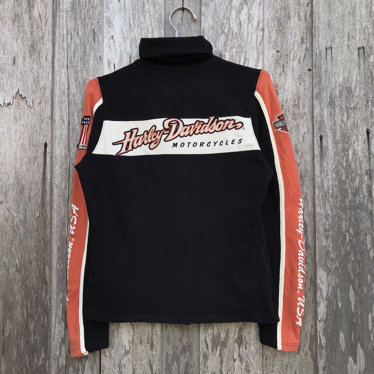 Harley Davidson × Vintage Vintage Harley Davidson Zip Up Sweatshirt Jacket Big Logo Size M / US 6-8 / IT 42-44 - 1 Thumbnail