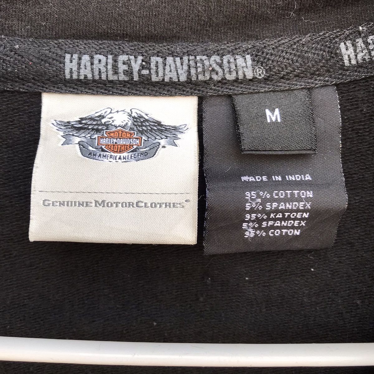 Harley Davidson × Vintage Vintage Harley Davidson Zip Up Sweatshirt Jacket Big Logo Size M / US 6-8 / IT 42-44 - 8 Thumbnail