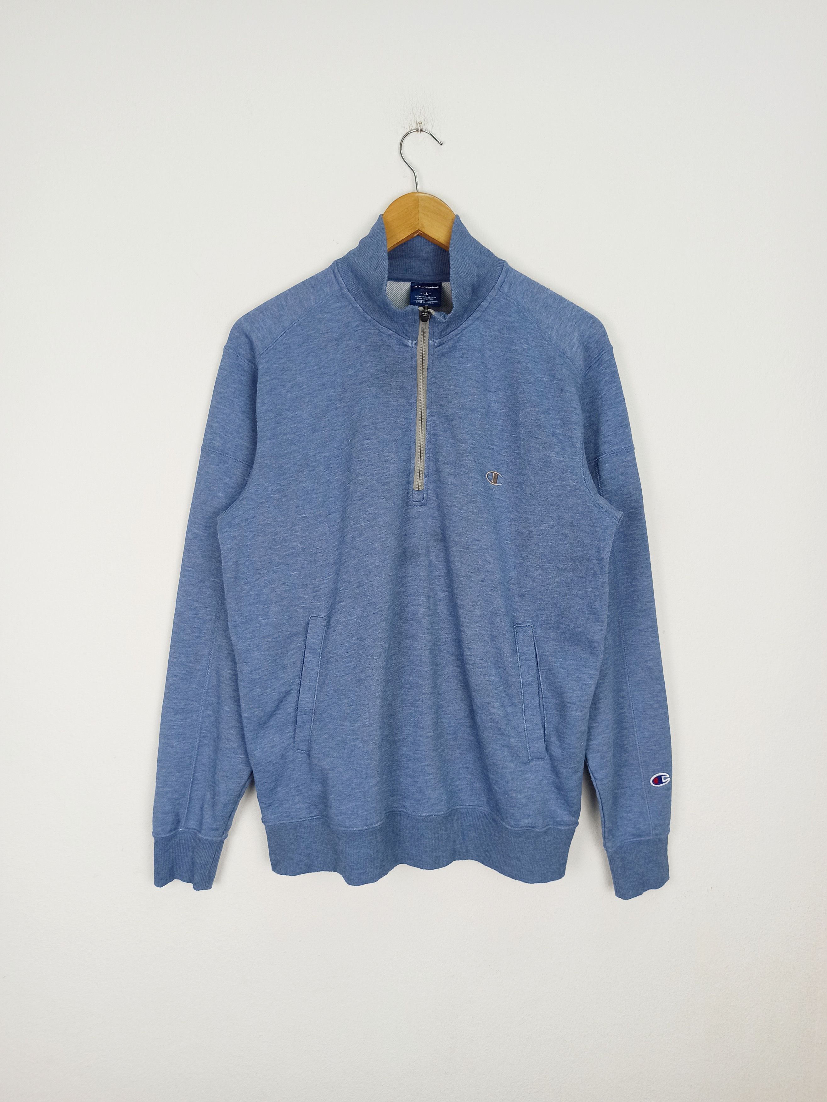 Champion VINTAGE CHAMPION SWEATSHIRTS HALF ZIPPER (C42) Size US L / EU 52-54 / 3 - 1 Thumbnail