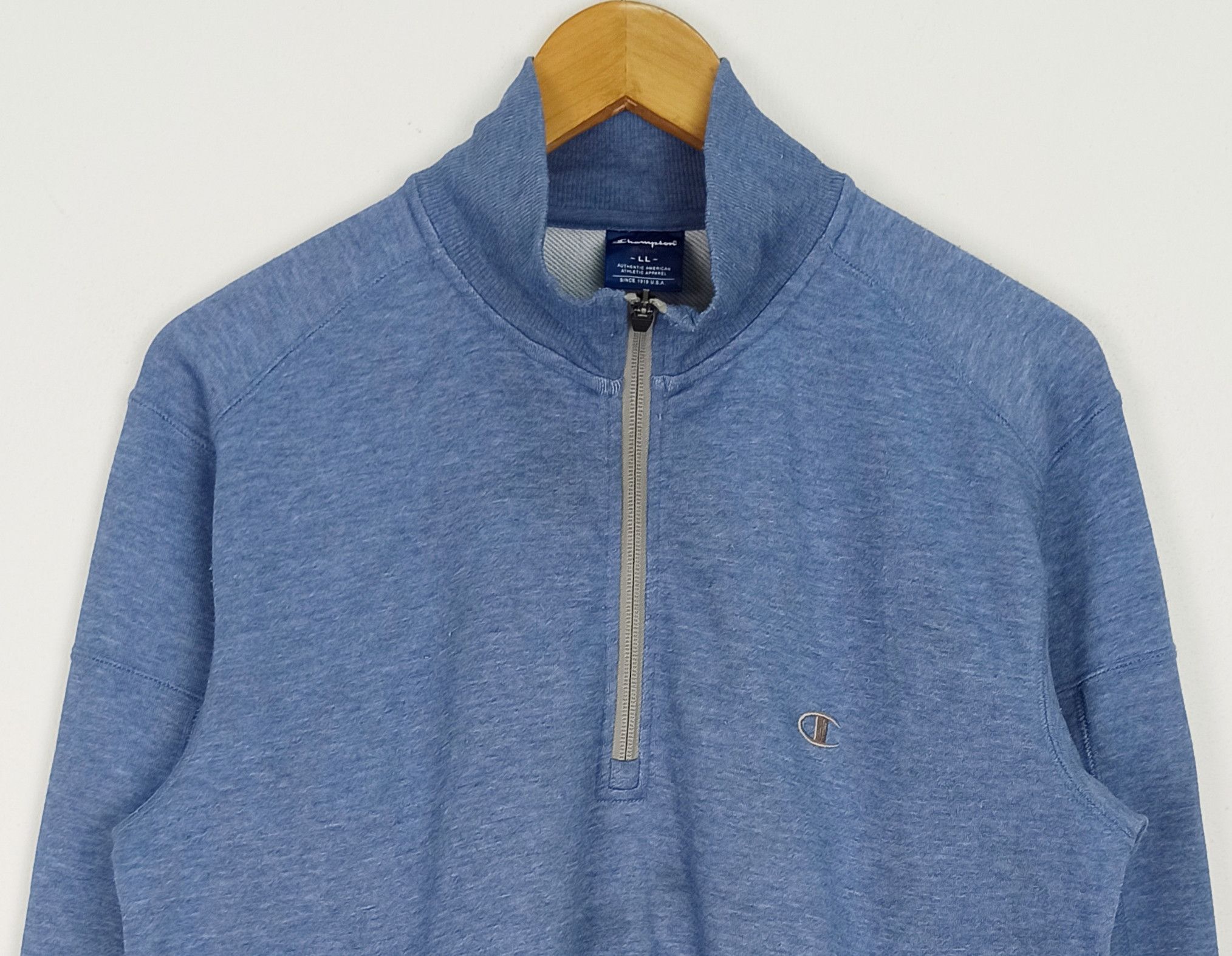 Champion VINTAGE CHAMPION SWEATSHIRTS HALF ZIPPER (C42) Size US L / EU 52-54 / 3 - 2 Thumbnail