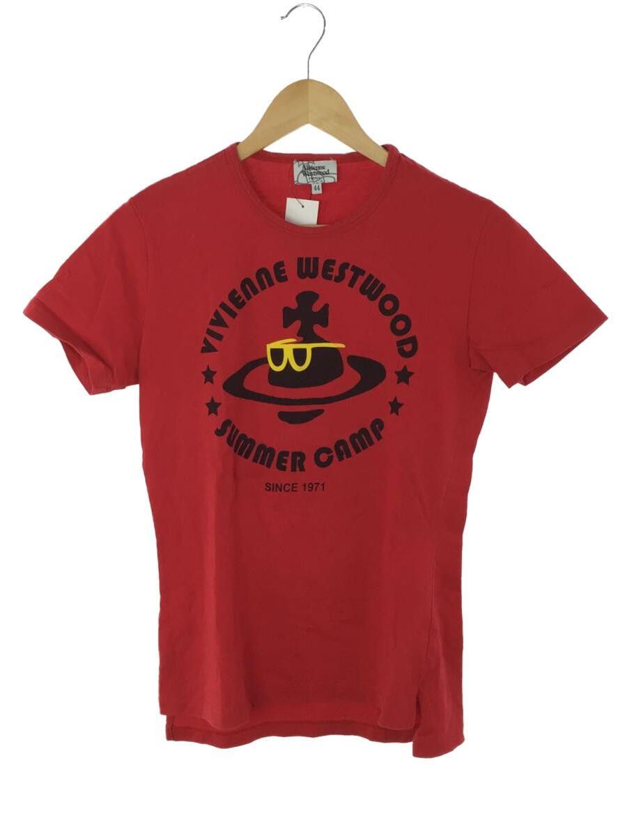 image of Vivienne Westwood Summer Camp Orb Tee in Red, Men's (Size Small)