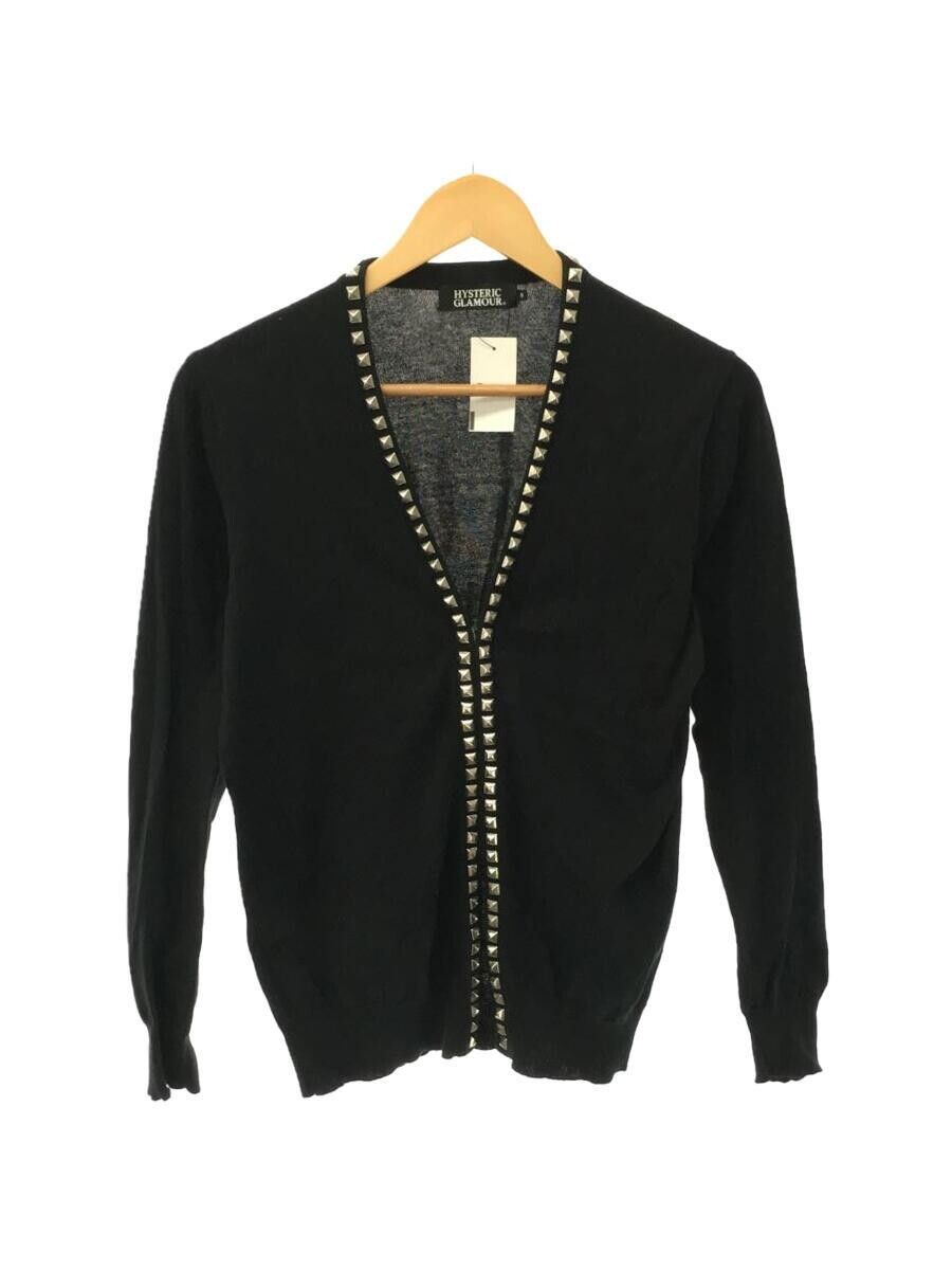 Pre-owned Hysteric Glamour Studded Knit Cardigan In Black