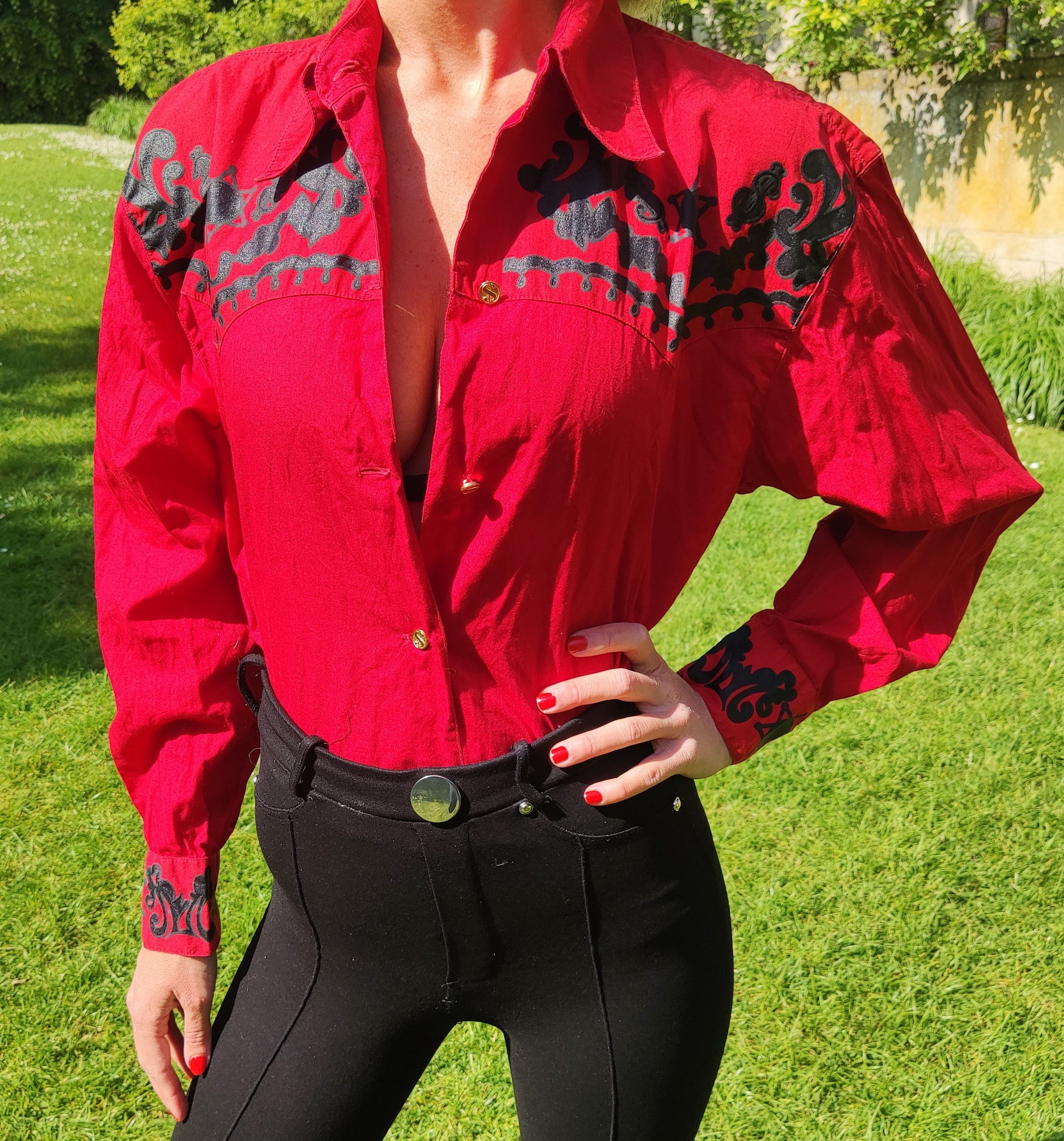 Jean Paul Gaultier Jean Paul Gaultier Western Dollar Money Cowboy Shirt Size US S / EU 44-46 / 1 - 10 Thumbnail